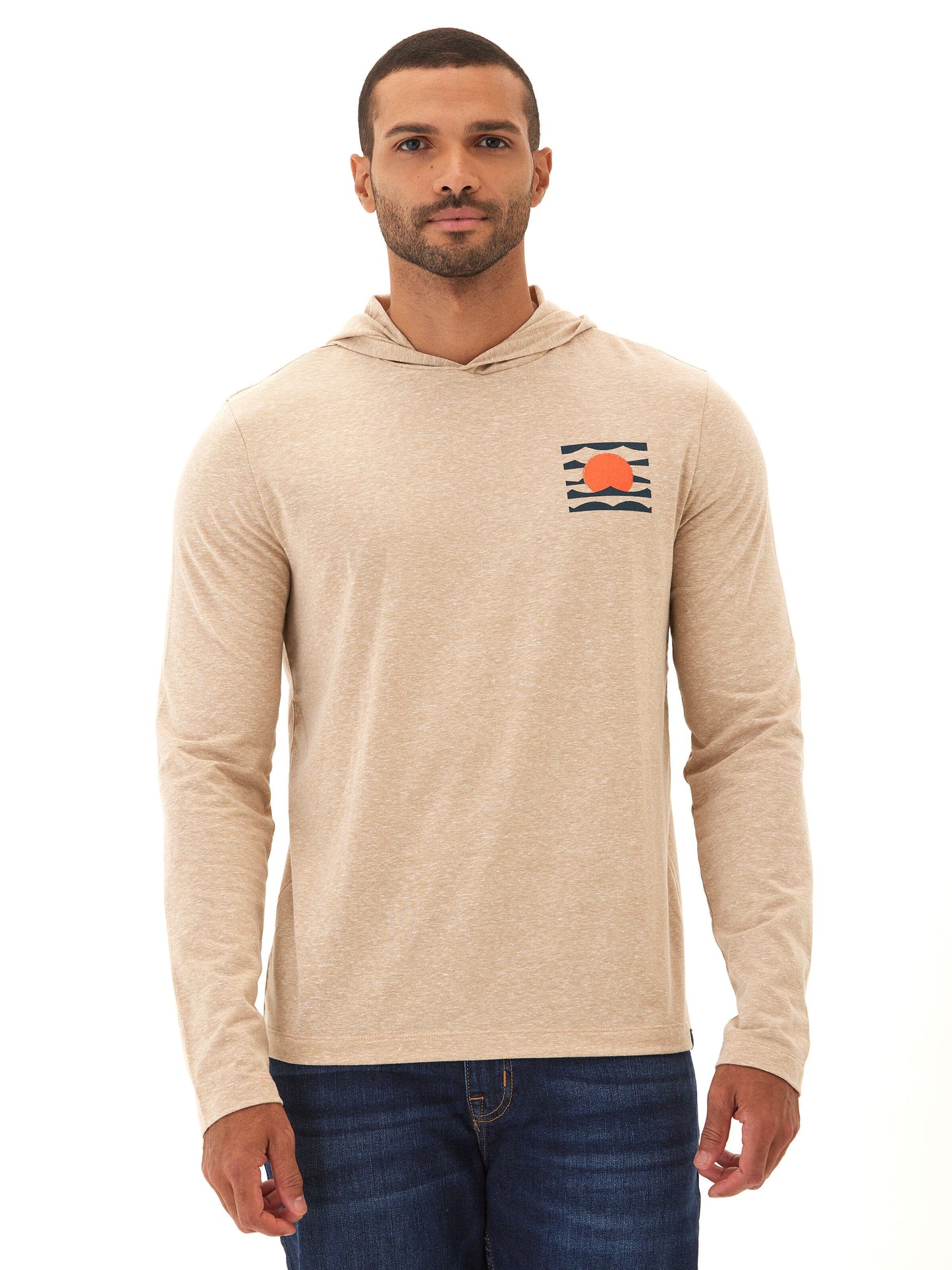 Triblend Embroidery Hoodie Tee