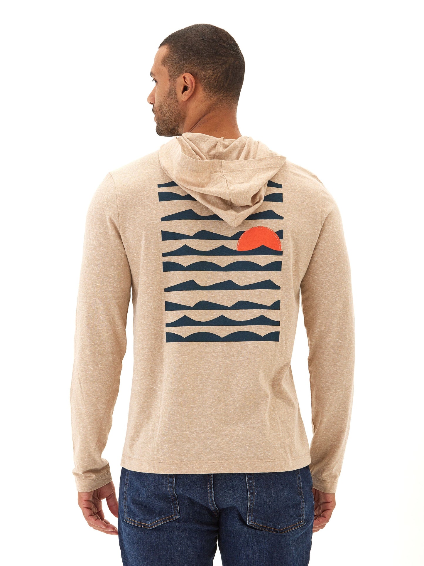 Triblend Embroidery Hoodie Tee