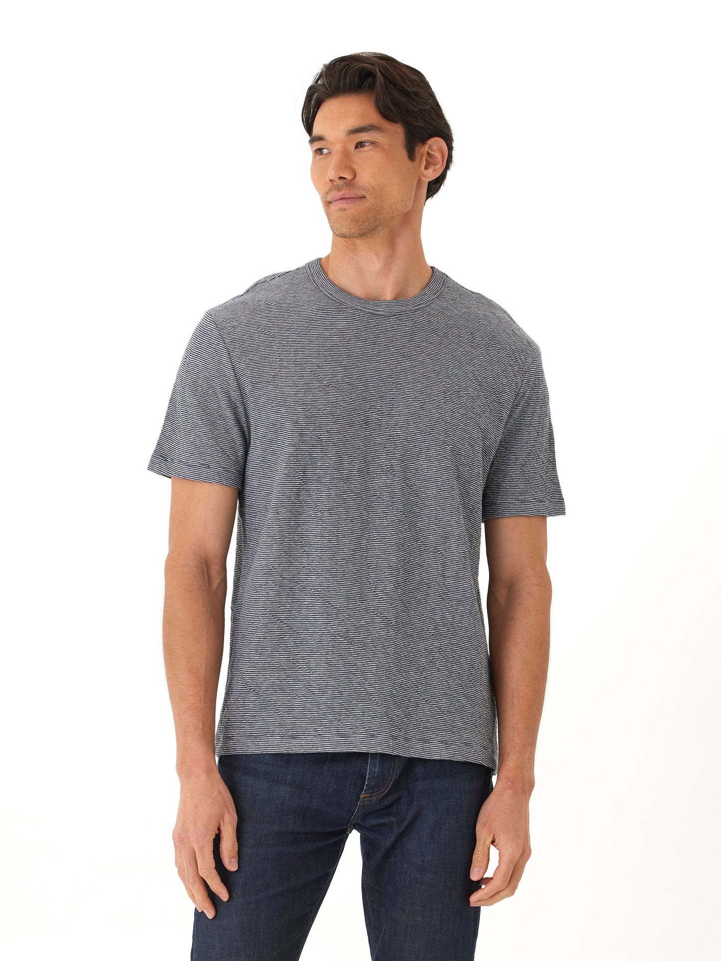 Shawn Double Face Knit Short Sleeve Crew Tee