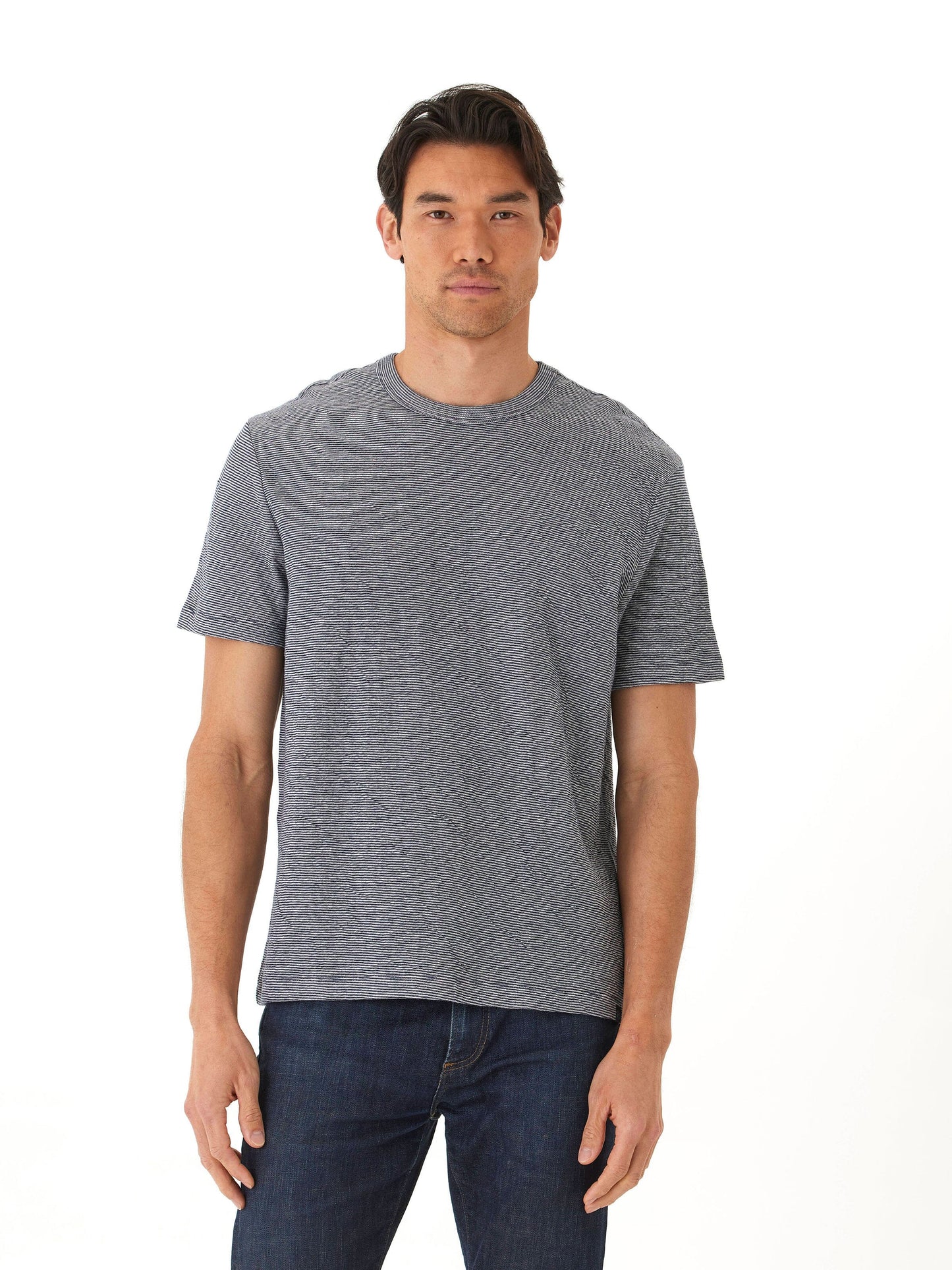 Shawn Double Face Knit Short Sleeve Crew Tee