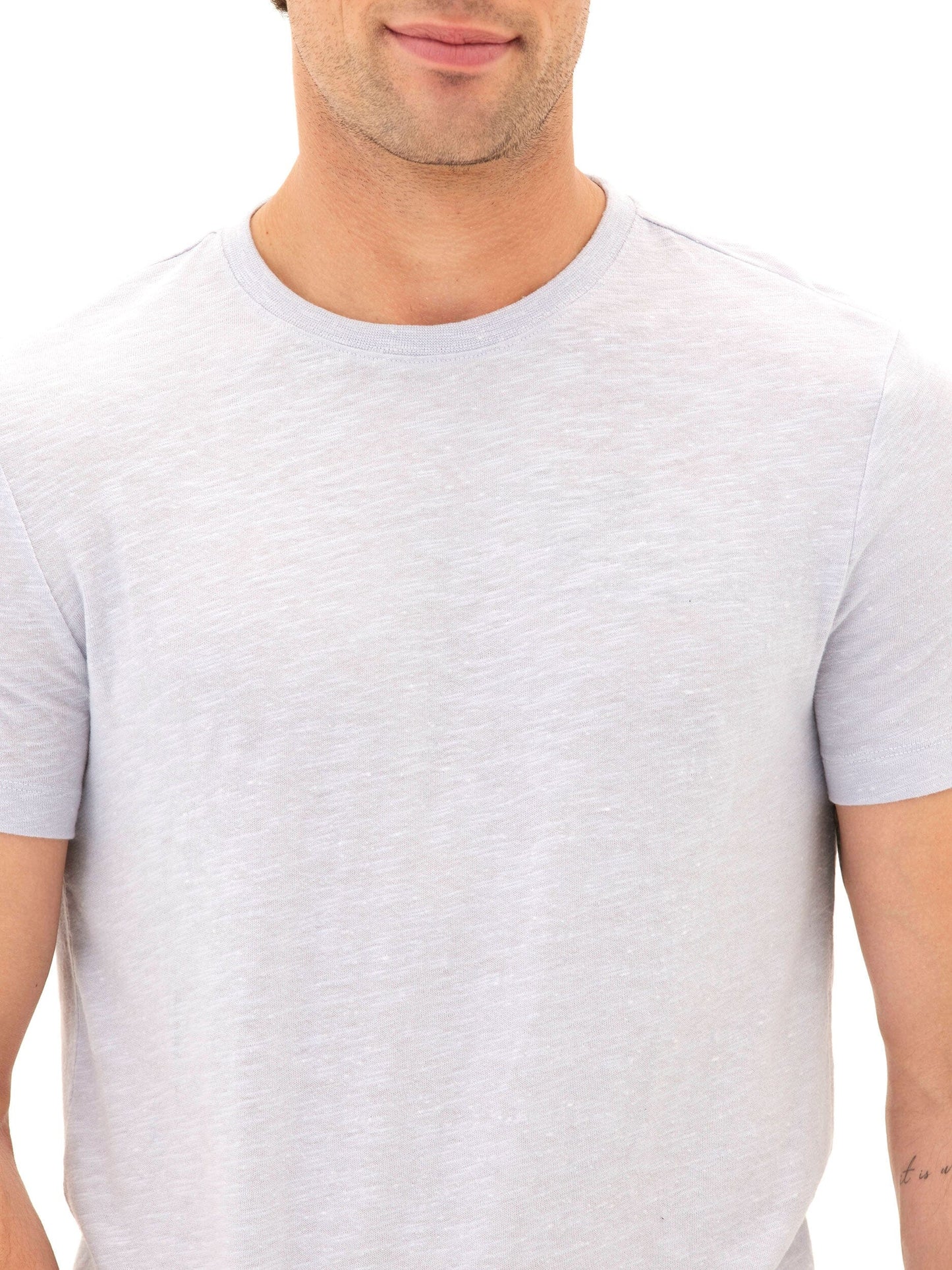 Soloman Slub Linen Short Sleeve Crew Tee