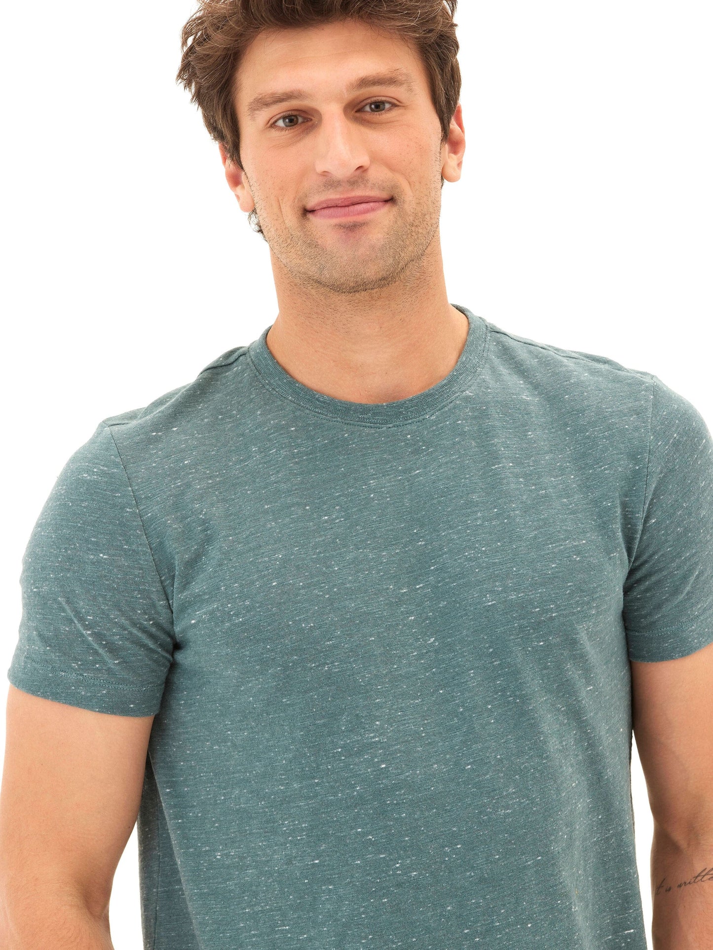 Soloman Slub Linen Short Sleeve Crew Tee