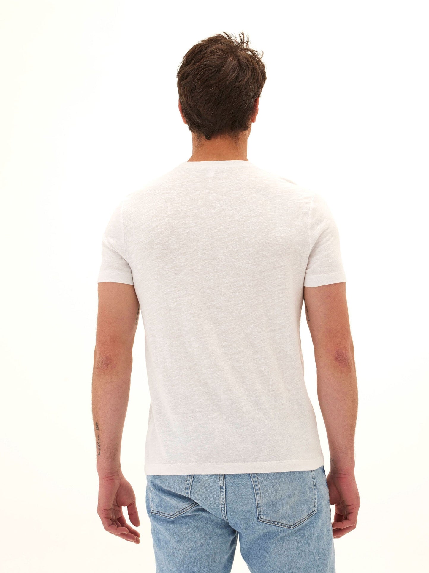 Soloman Slub Linen Short Sleeve Crew Tee