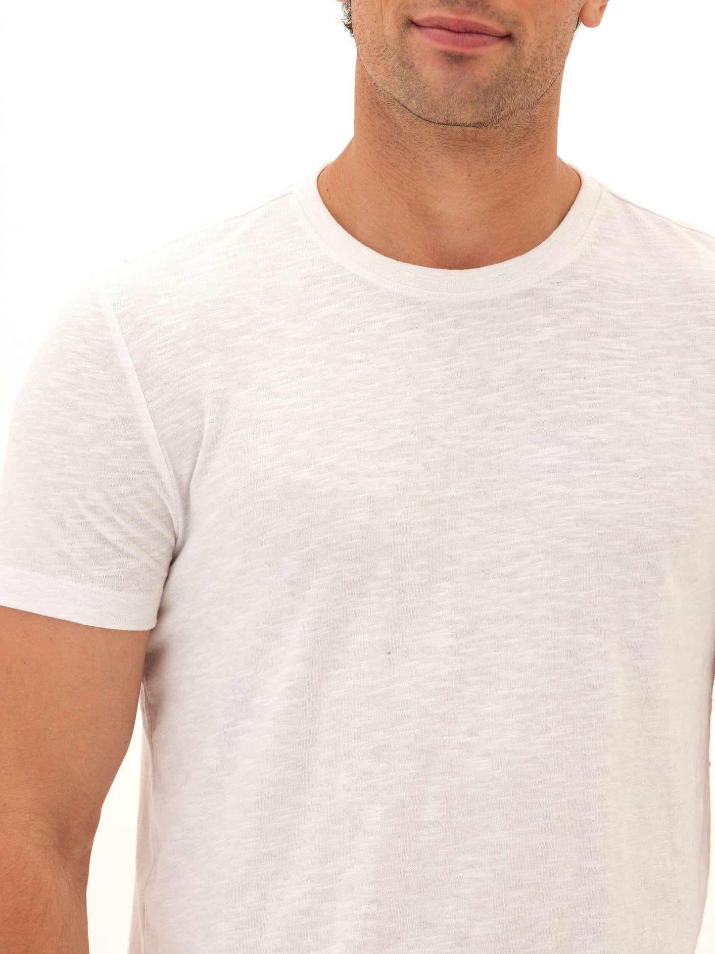 Soloman Slub Linen Short Sleeve Crew Tee