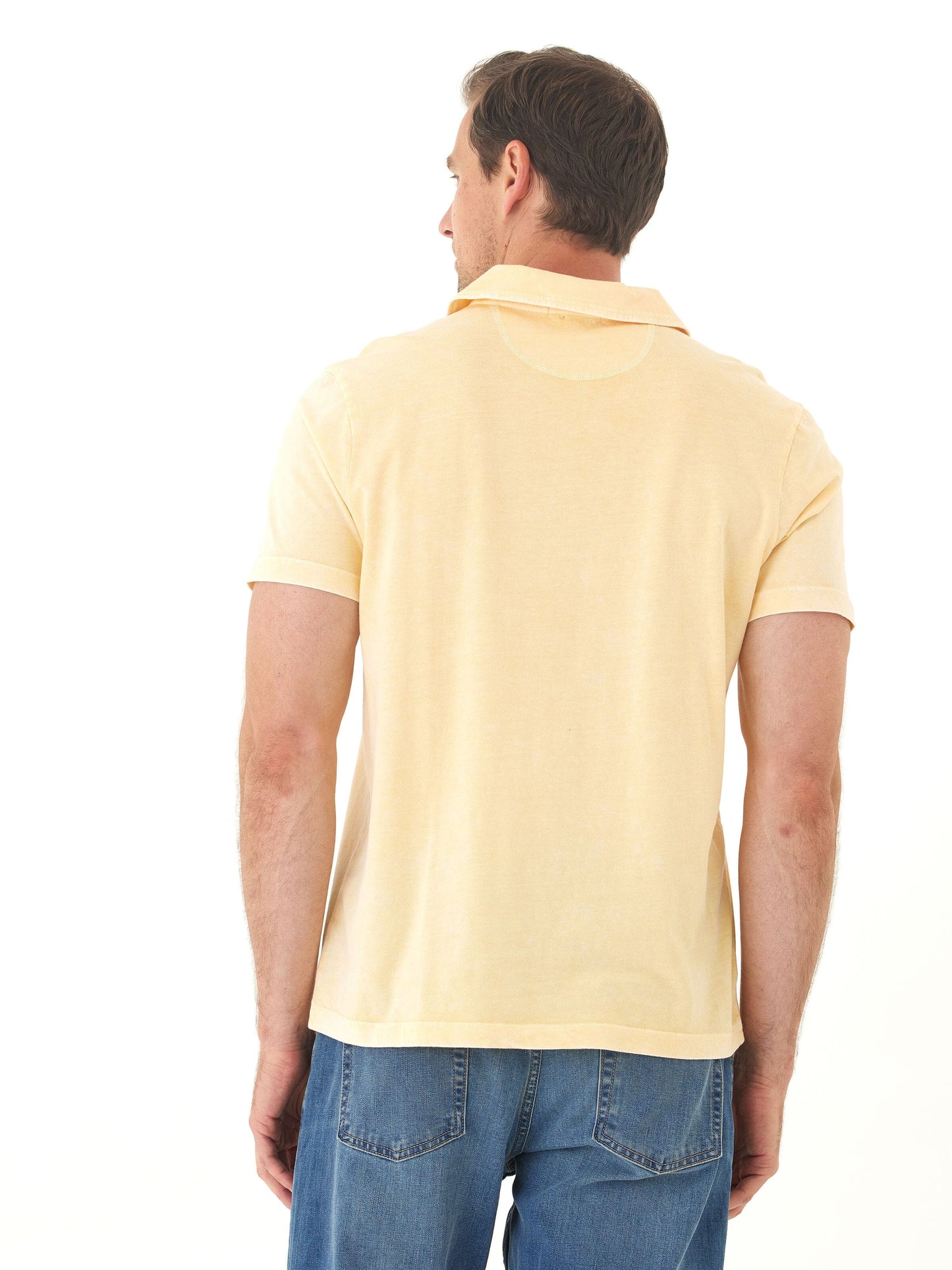 Jared Mineral Wash Eco Cotton Jersey Short Sleeve Polo