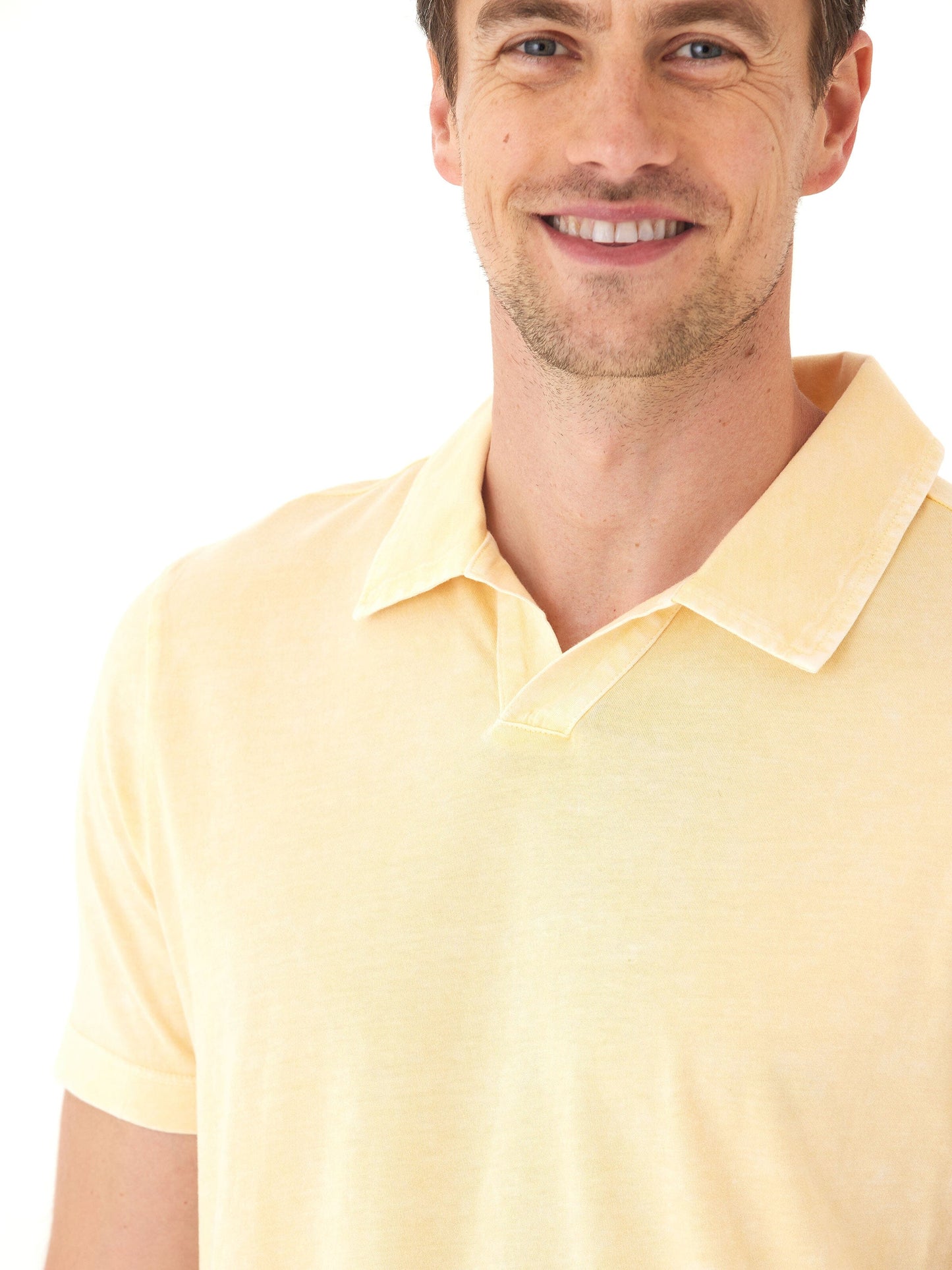 Jared Mineral Wash Eco Cotton Jersey Short Sleeve Polo