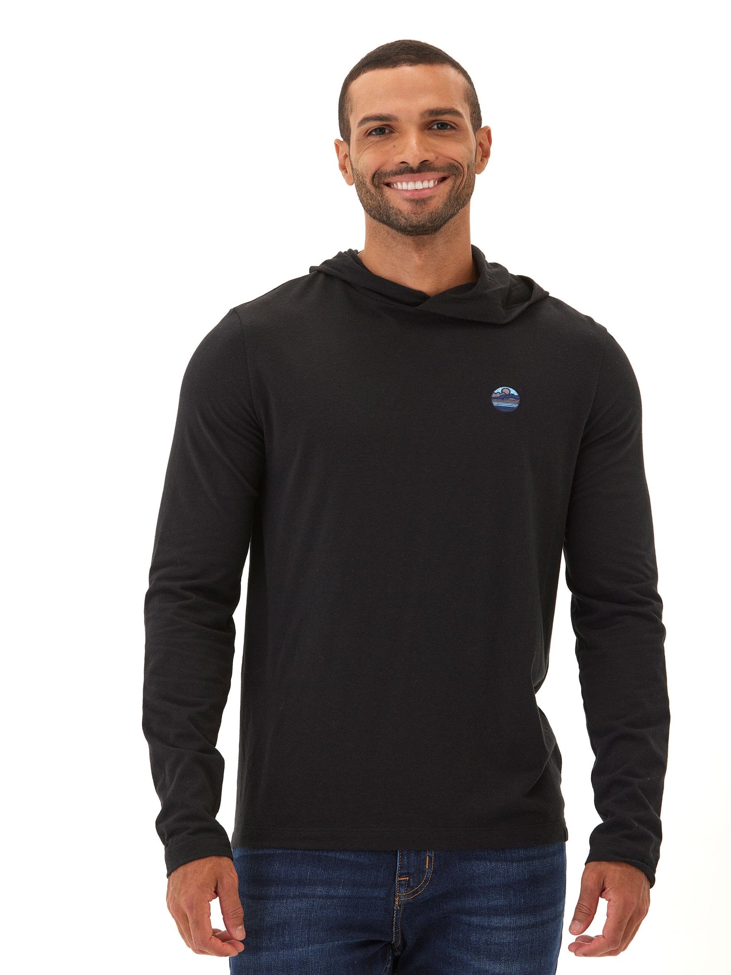 Triblend Embroidery Hoodie Tee