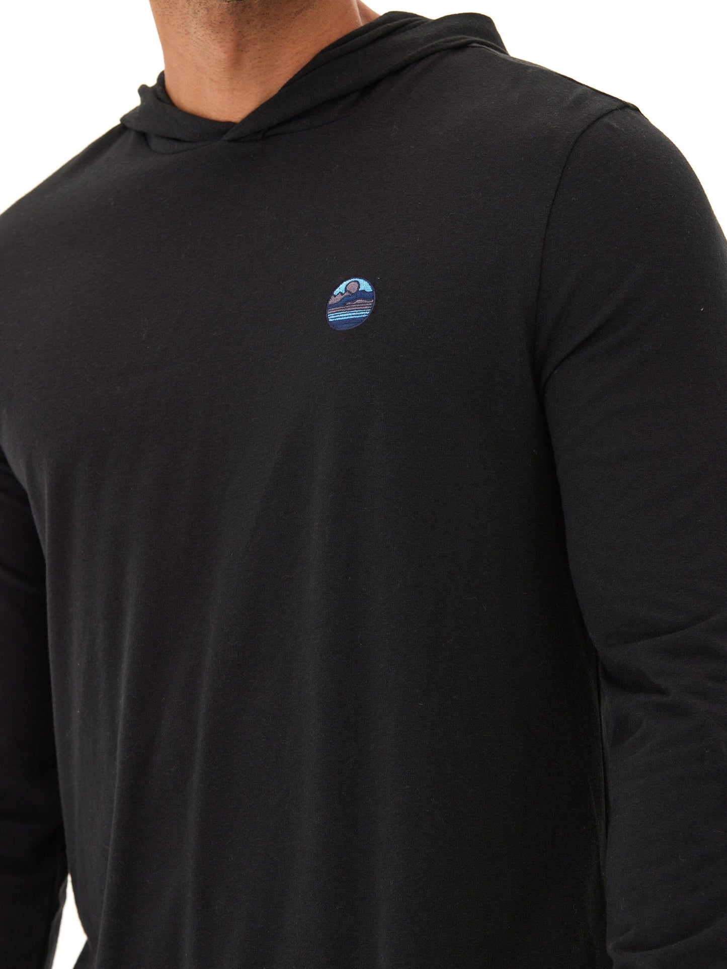 Triblend Embroidery Hoodie Tee