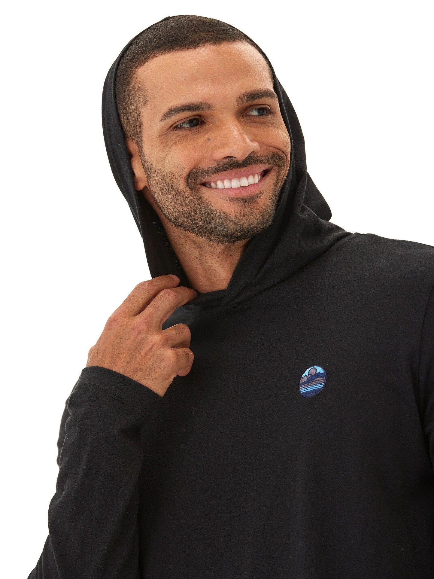 Triblend Embroidery Hoodie Tee