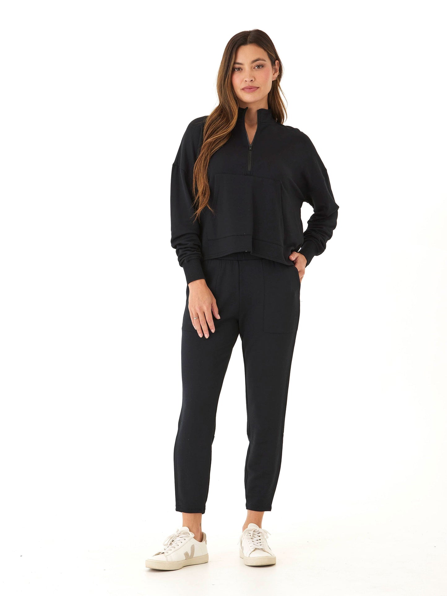 Bex Feather Fleece Panel Jogger 26"