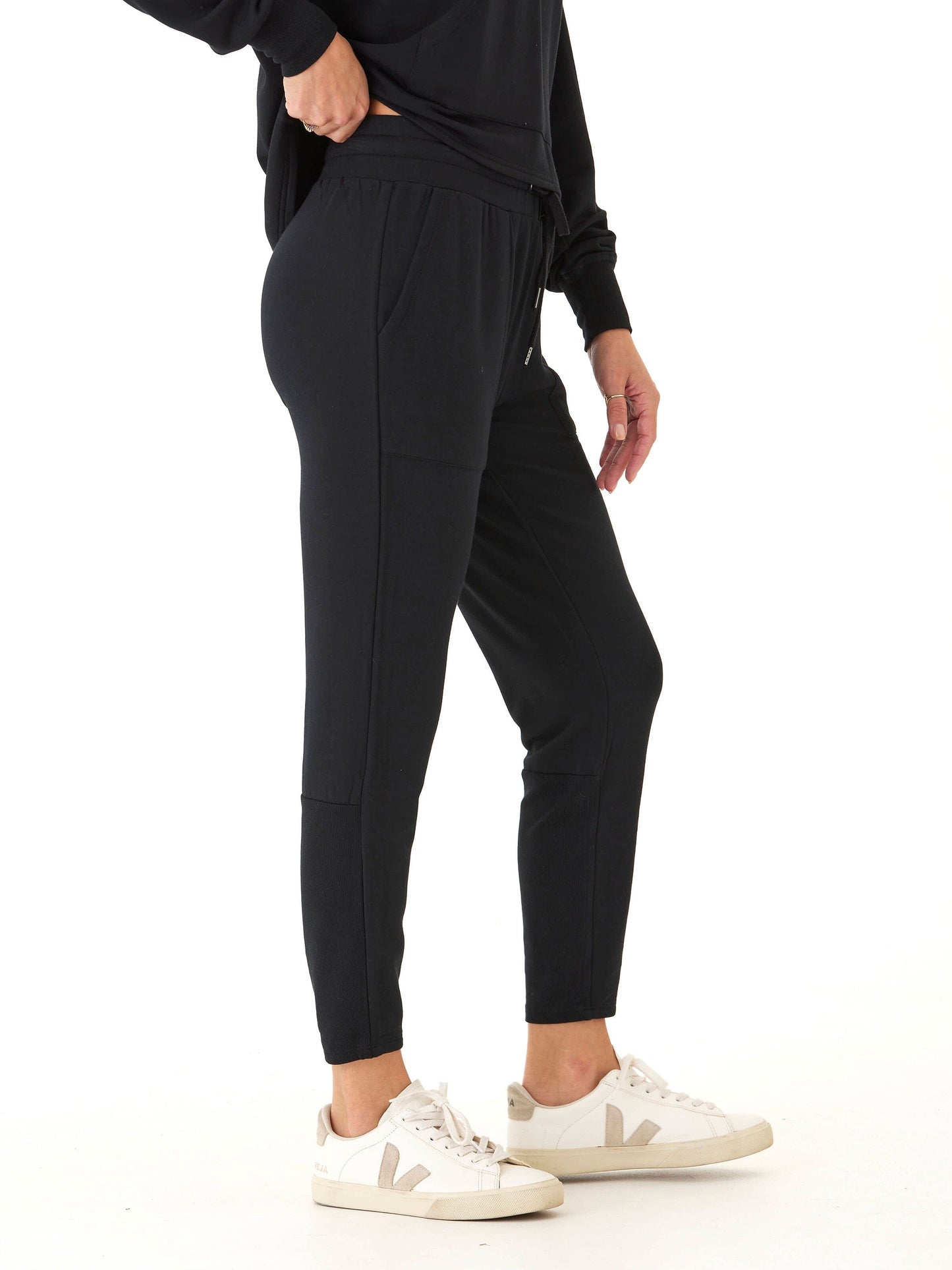 Bex Feather Fleece Panel Jogger 26"
