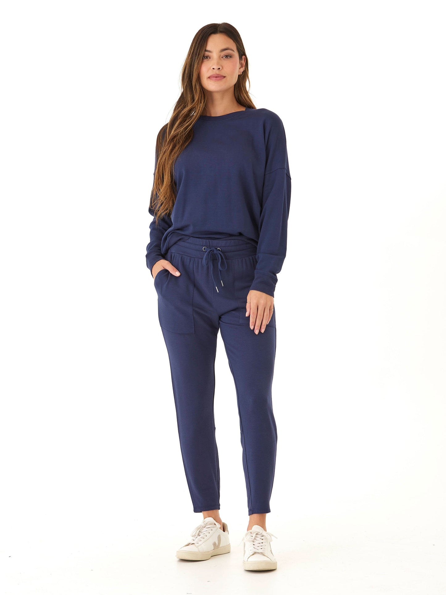 Bex Feather Fleece Panel Jogger 26"