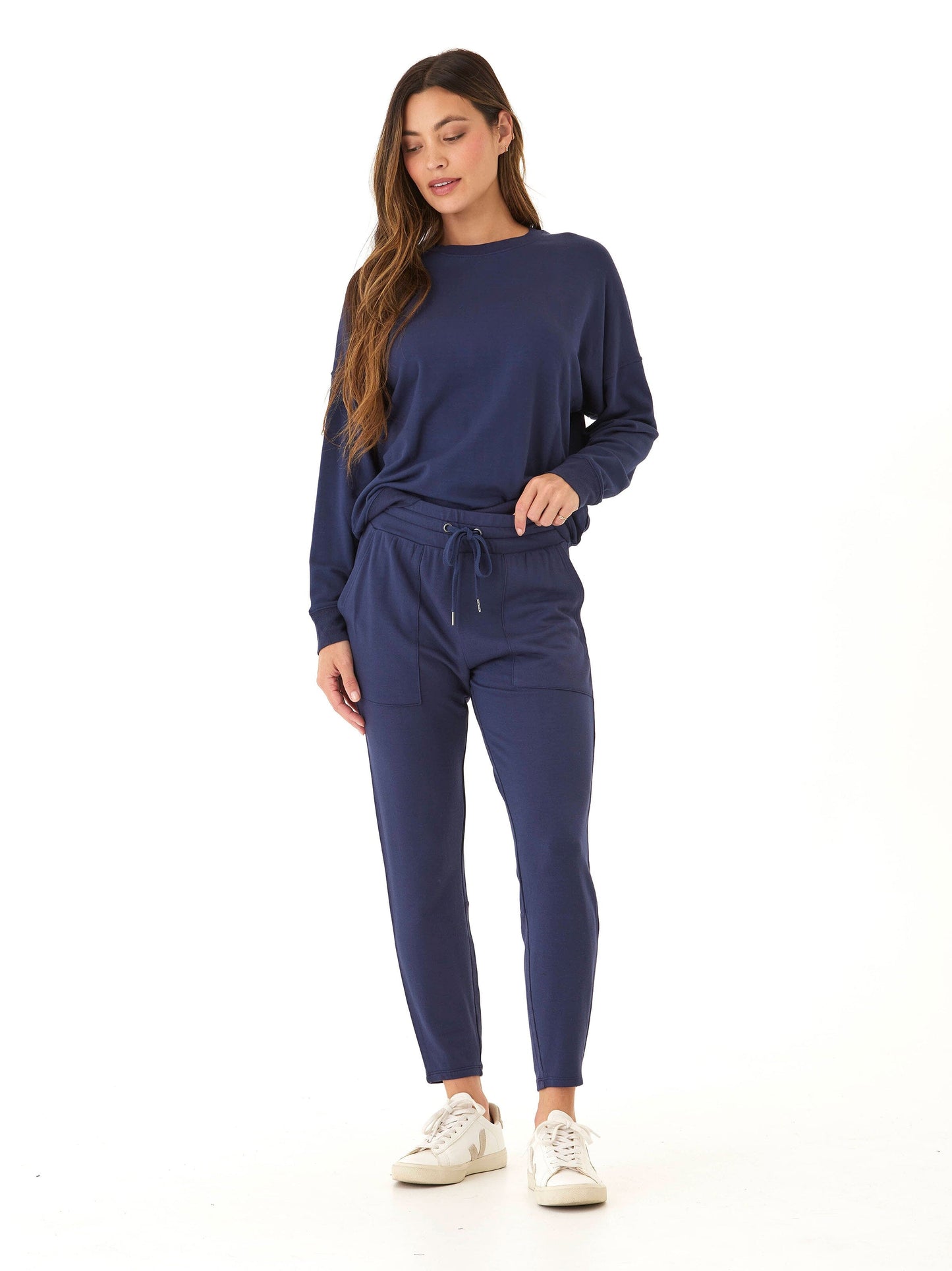 Bex Feather Fleece Panel Jogger 26"