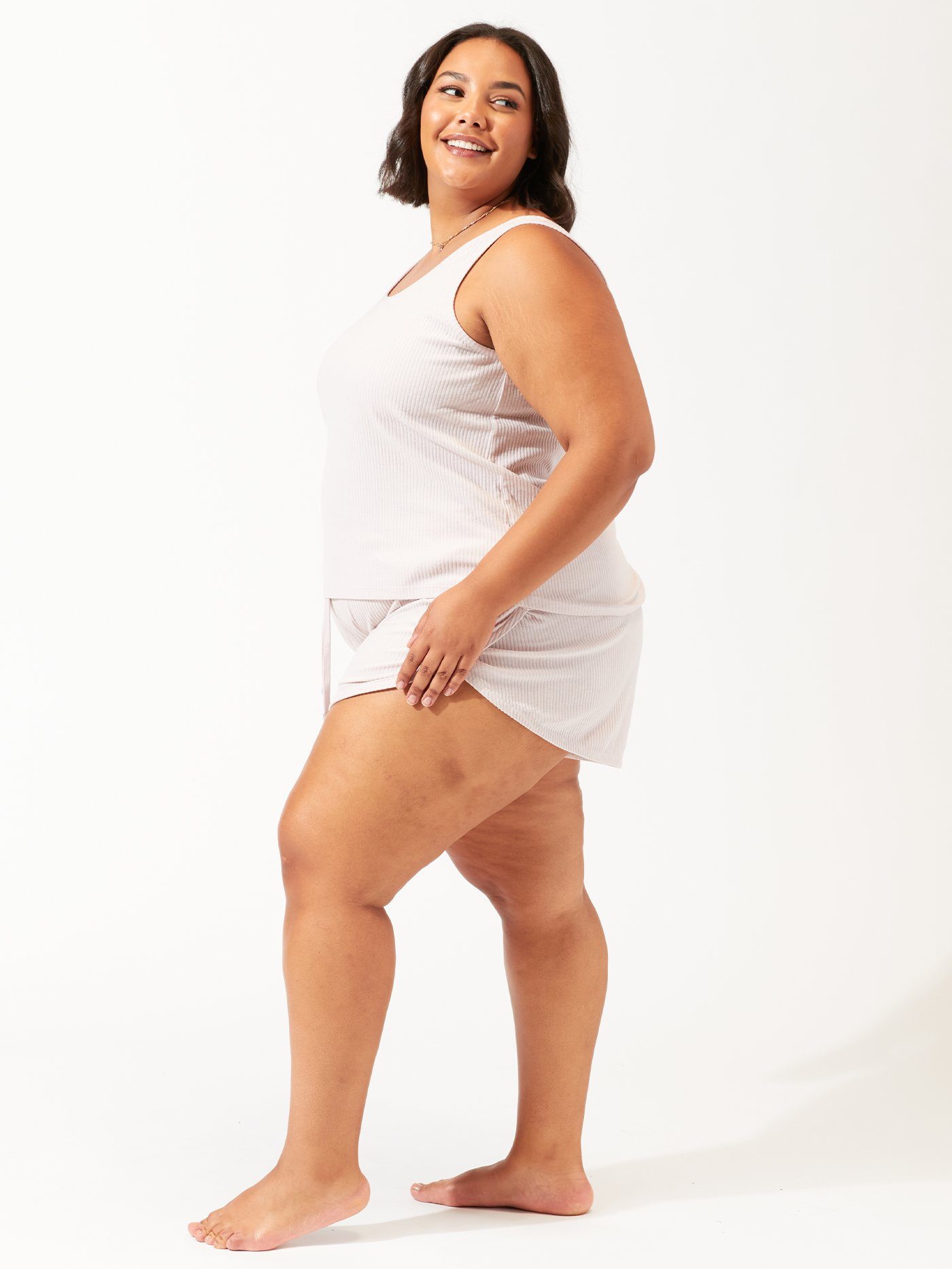 Mariana Dolphin Hem Rib Short