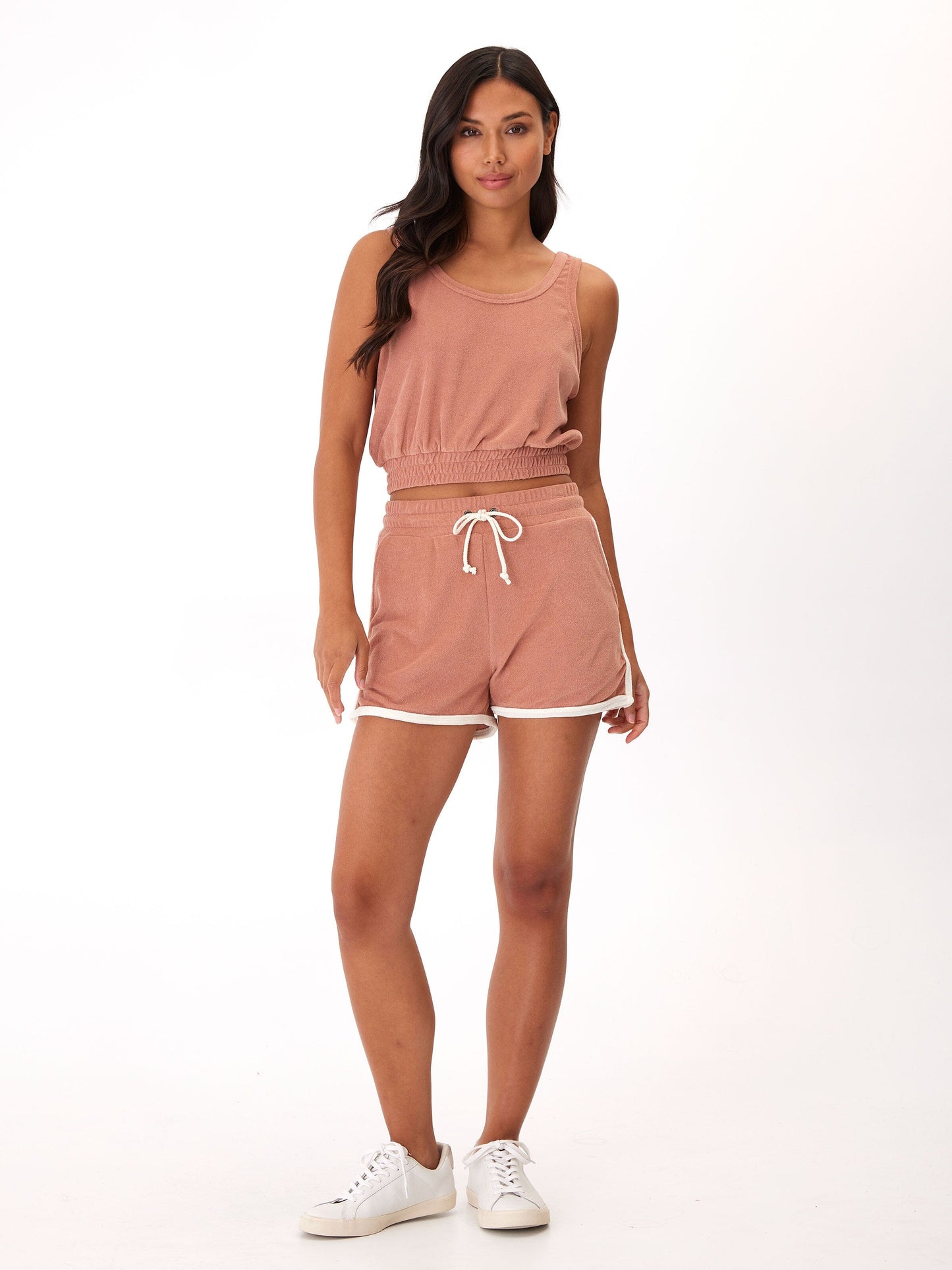 Tephanie Colorblock Terry Short