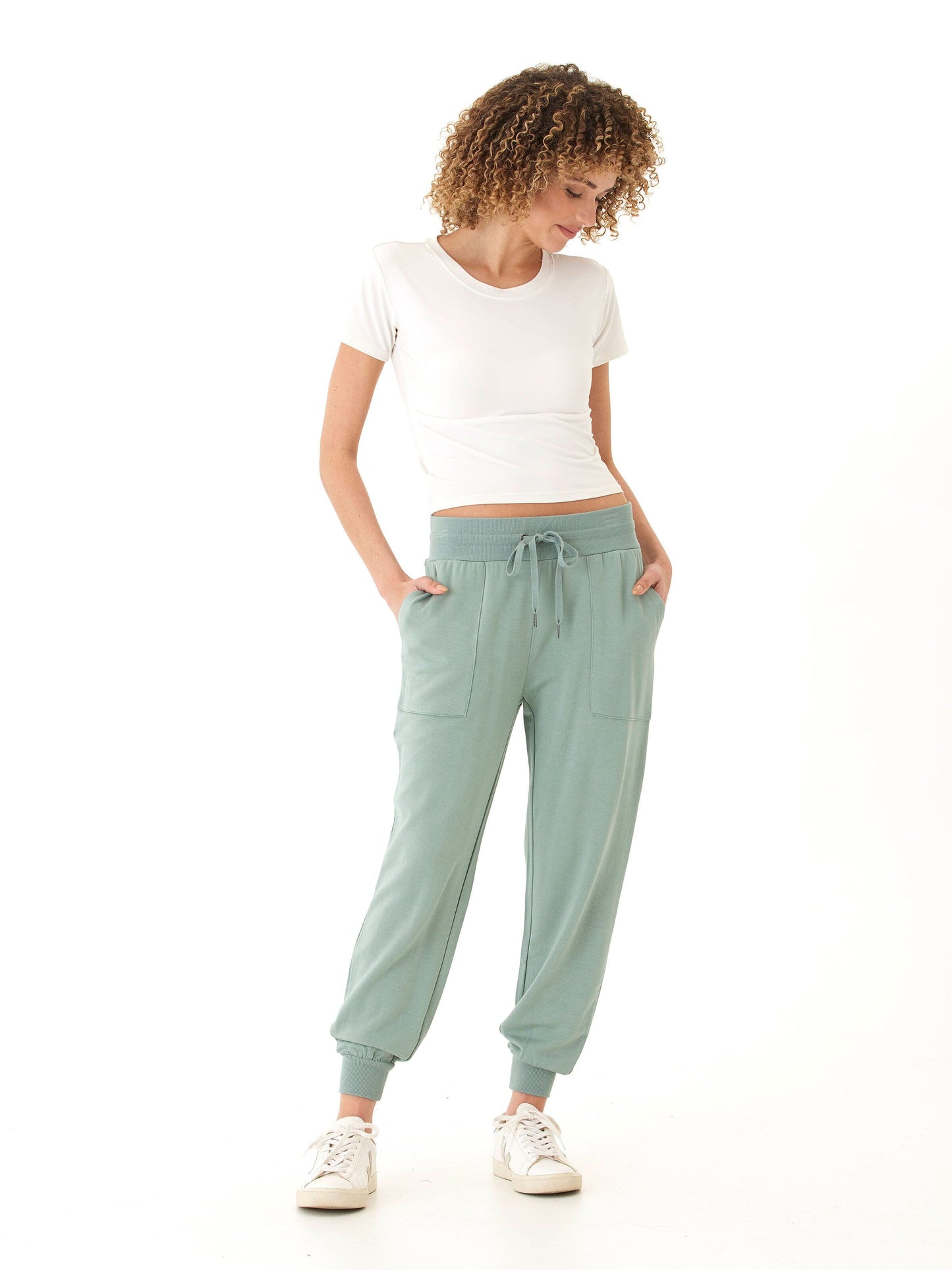 Liara Feather Fleece Pocket Jogger