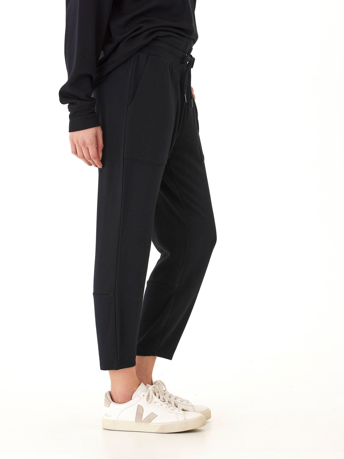 Bex Feather Fleece Panel Crop Jogger 23"