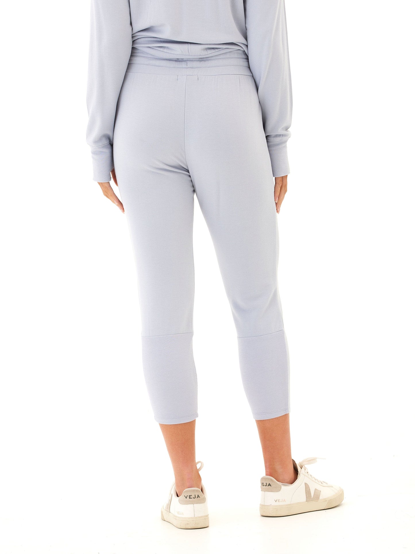 Bex Feather Fleece Panel Crop Jogger 23"