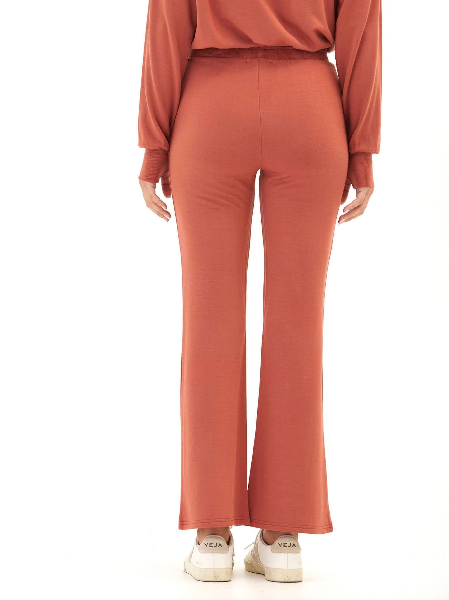 Nicolle Feather Fleece Flare Hem Pant