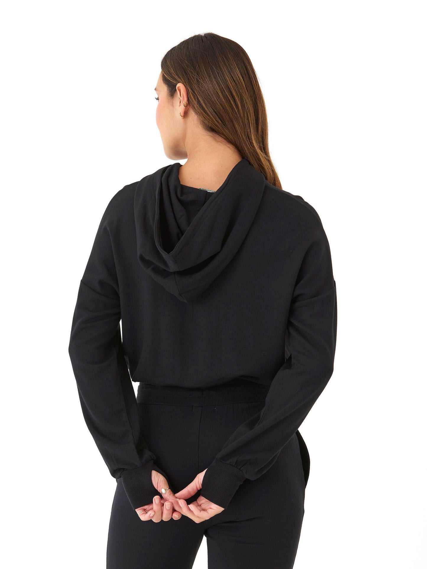 Wenda Feather Fleece Pullover Hoodie