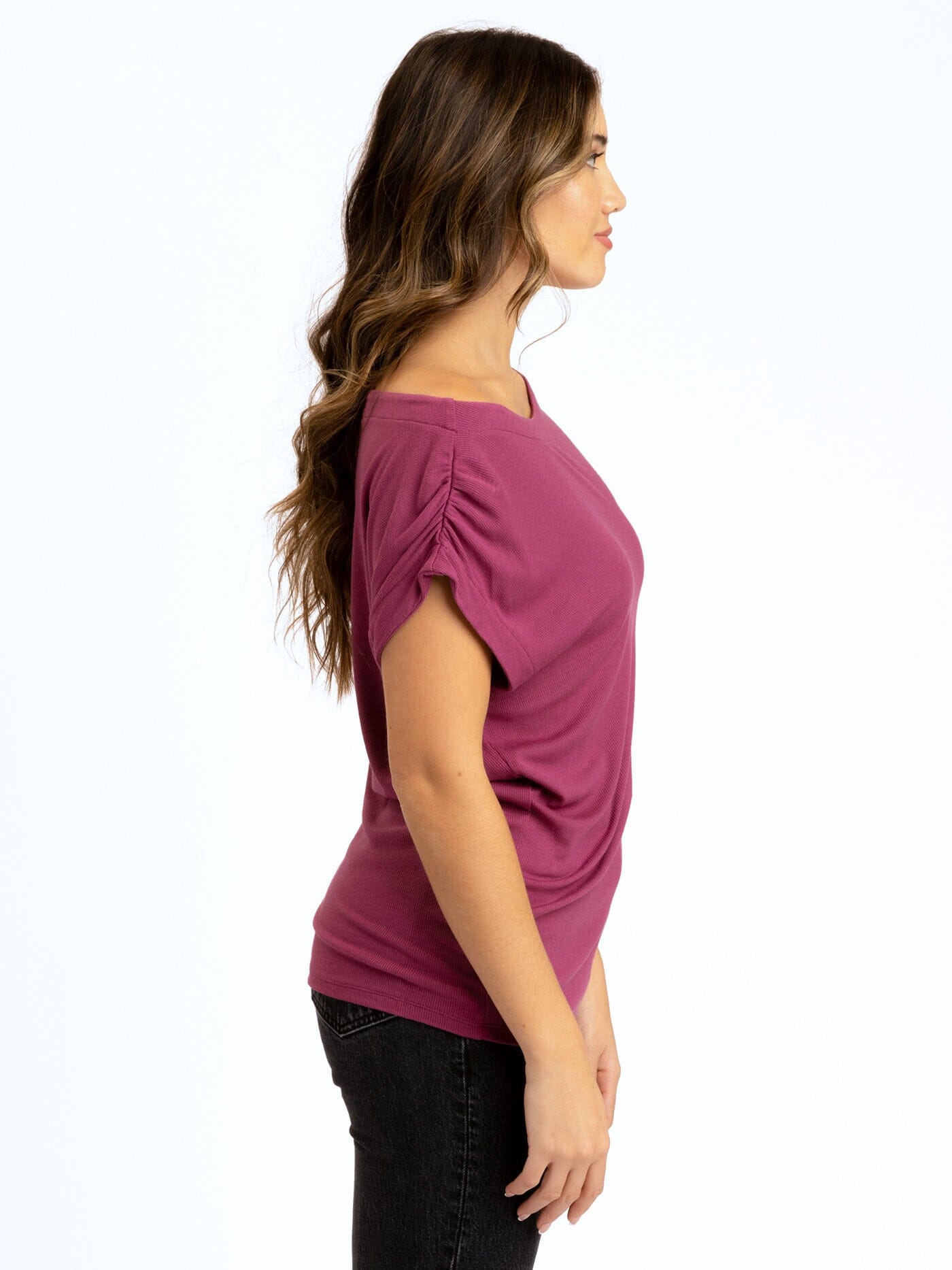 Leoni Feather Rib Short Sleeve