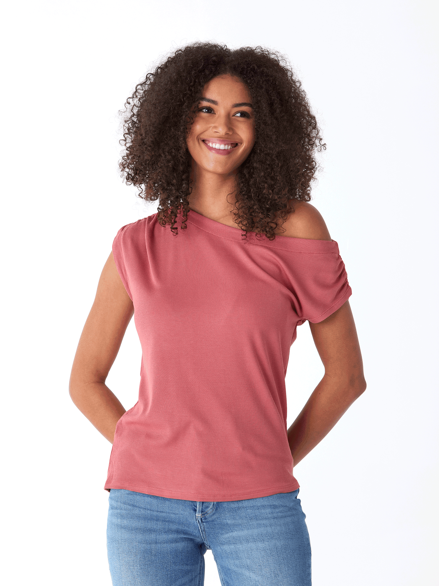 Leoni Feather Rib Short Sleeve