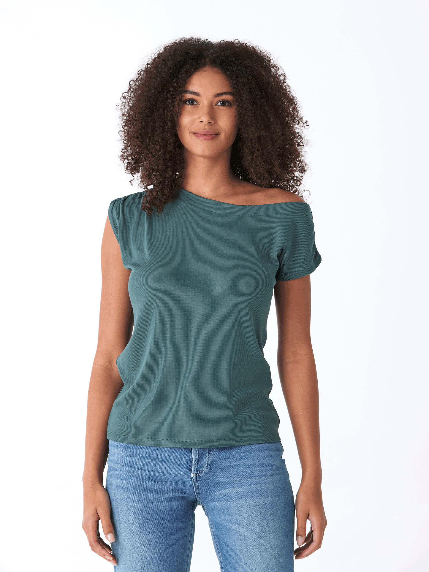 Leoni Feather Rib Short Sleeve