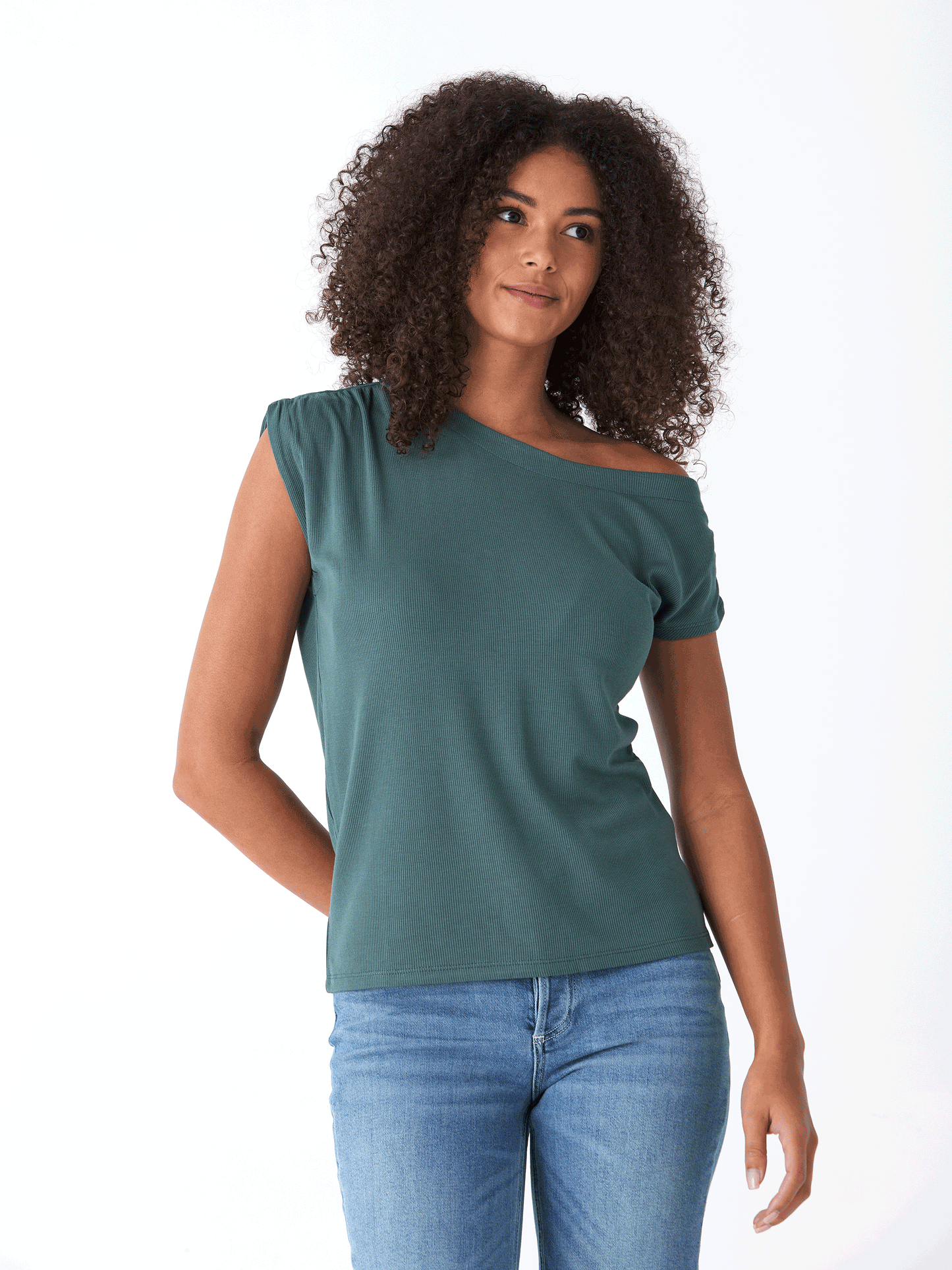 Leoni Feather Rib Short Sleeve