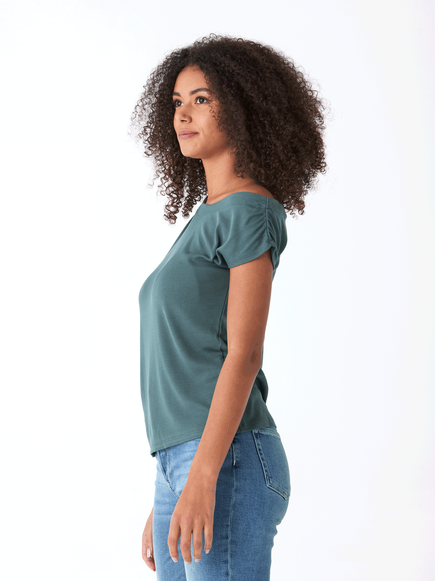 Leoni Feather Rib Short Sleeve