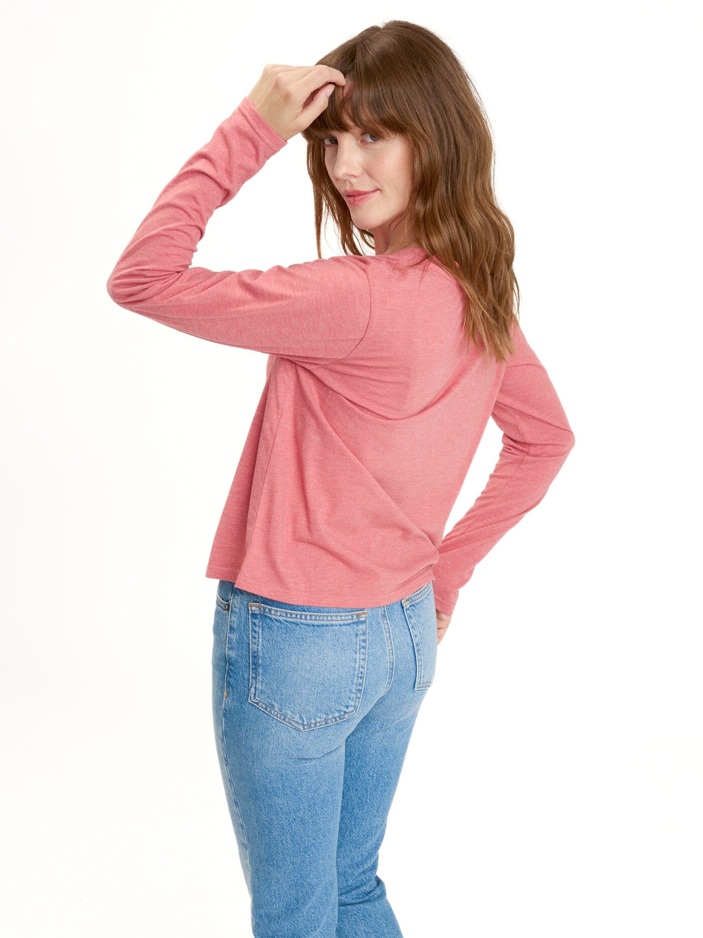 Ada Triblend Long Sleeve V-Neck Tee