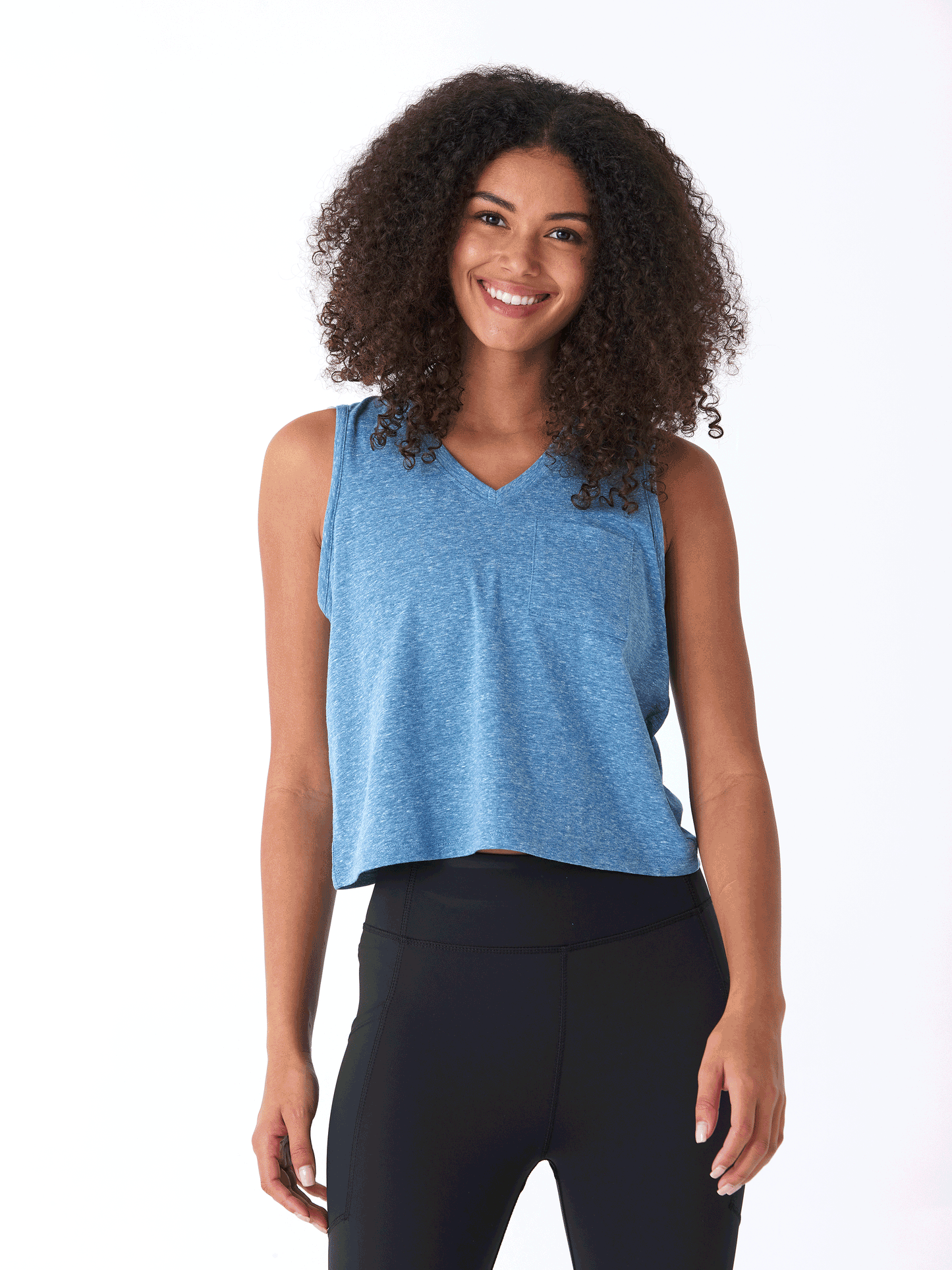 Hera Triblend Jersey V-Neck Tank
