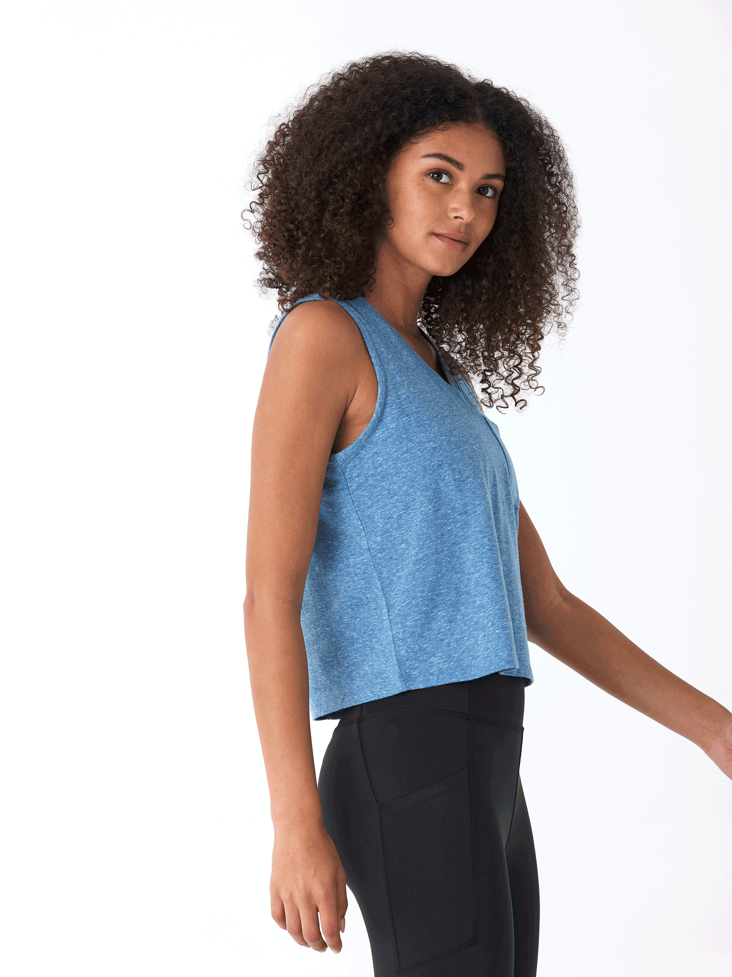 Hera Triblend Jersey V-Neck Tank