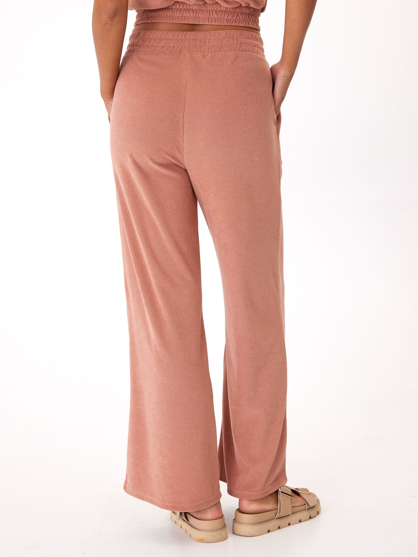 Sharie Towel Terry Wide Leg Pant