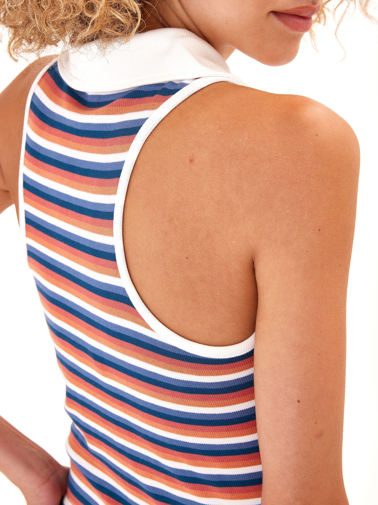 Alicia Stripe Feather Rib Tank