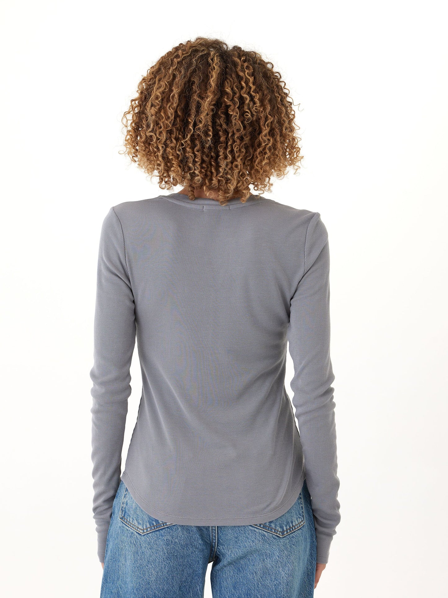 Akia Feather Rib Long Sleeve Henley