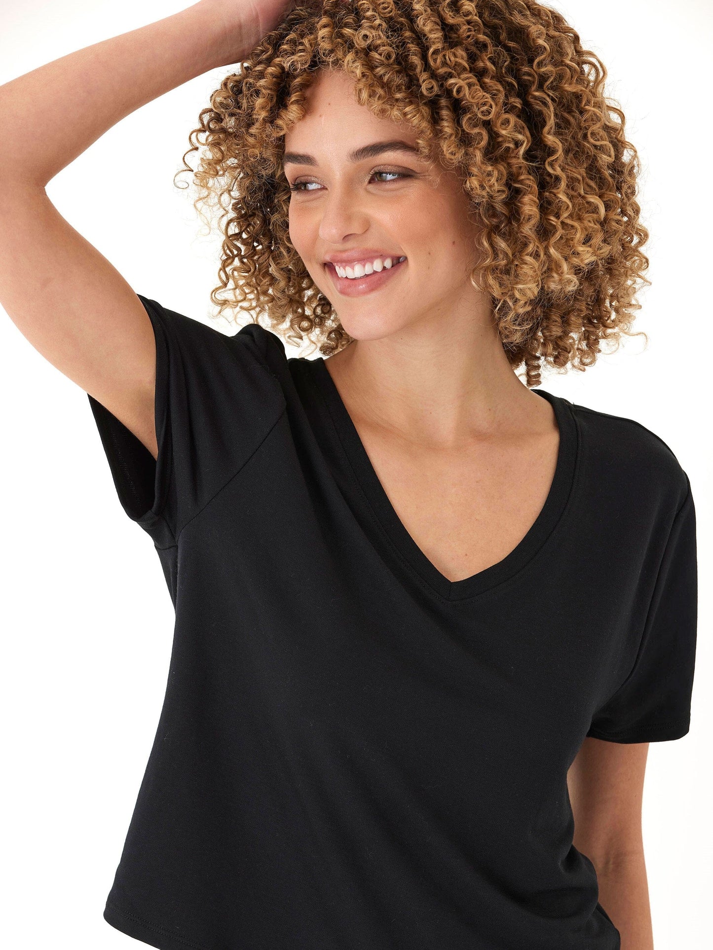 Bettine Modal Terry V-Neck Tee