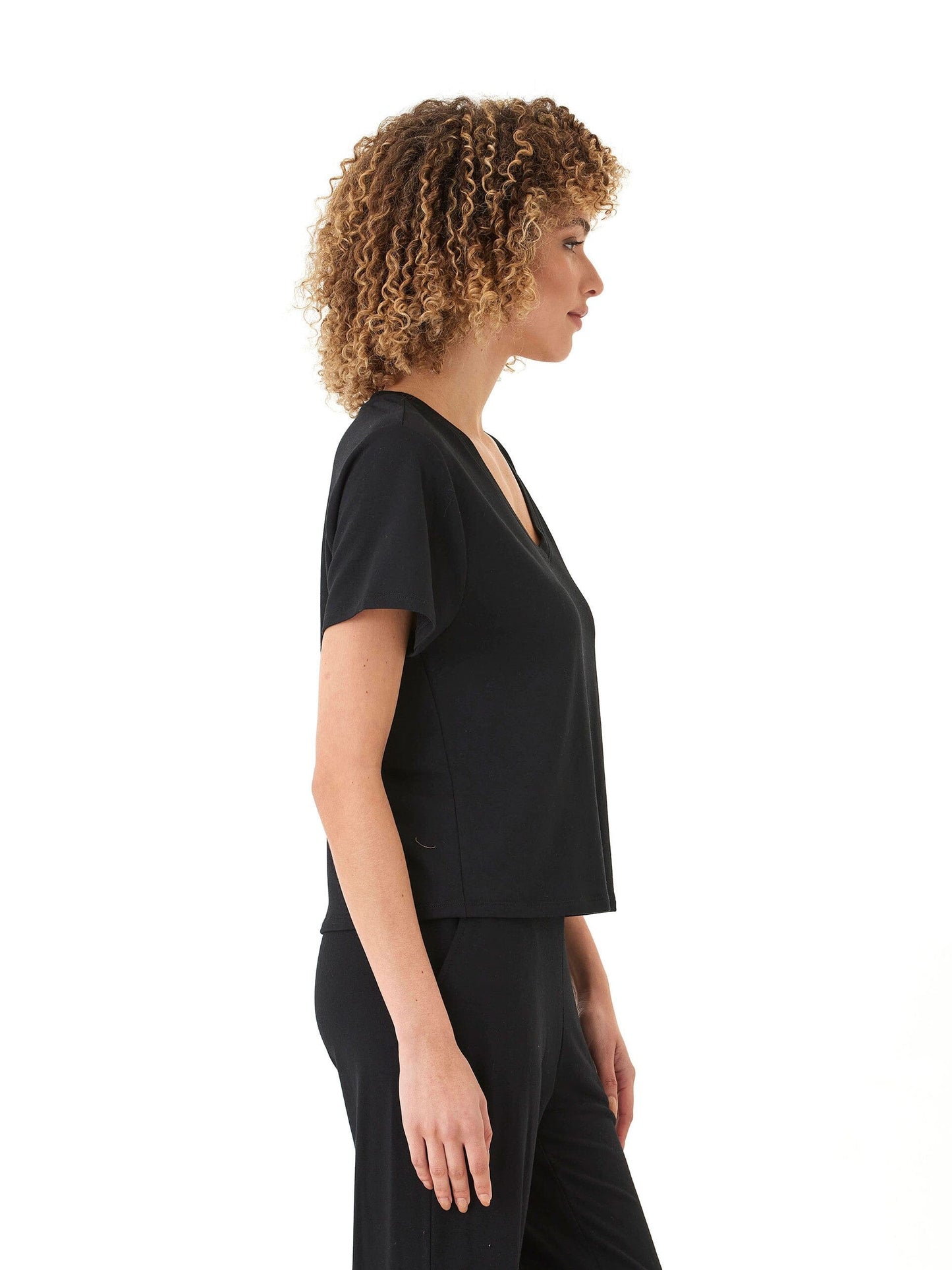 Bettine Modal Terry V-Neck Tee