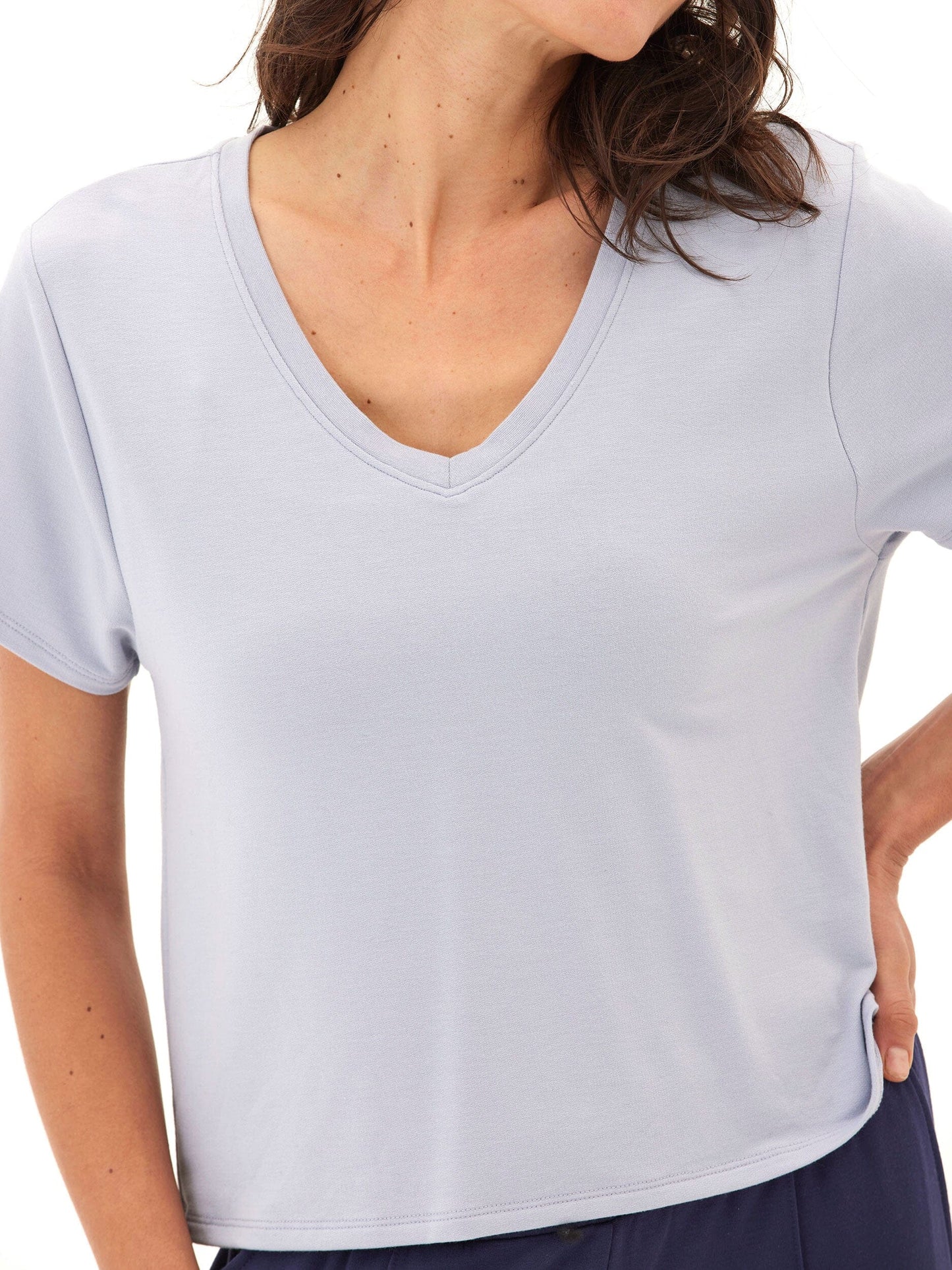Bettine Modal Terry V-Neck Tee