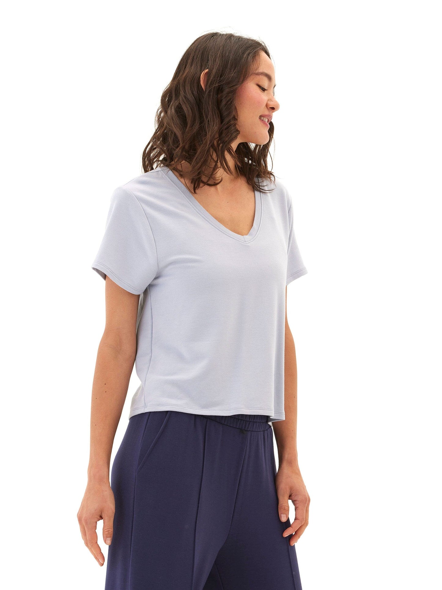 Bettine Modal Terry V-Neck Tee