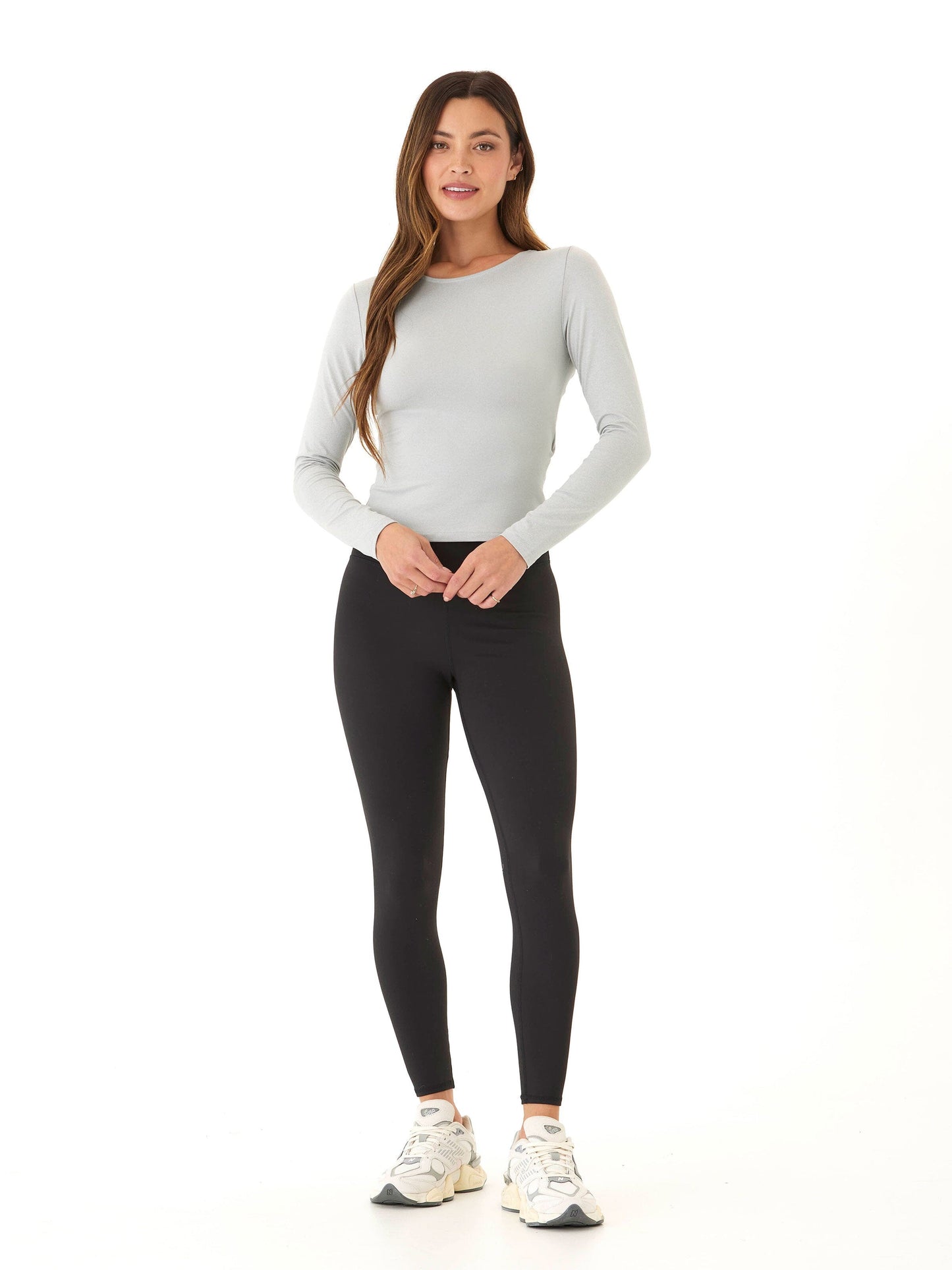 Audra Luxe Jersey 2-Way Long Sleeve Twist Top
