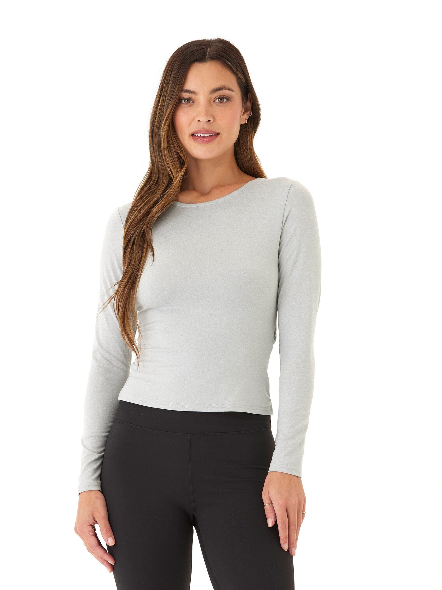 Audra Luxe Jersey 2-Way Long Sleeve Twist Top