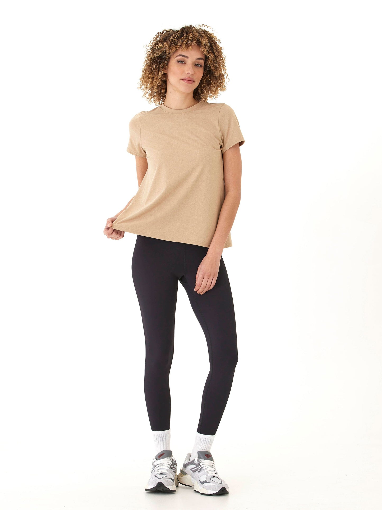 Gemella Luxe Jersey Tulip-Back Short Sleeve Top
