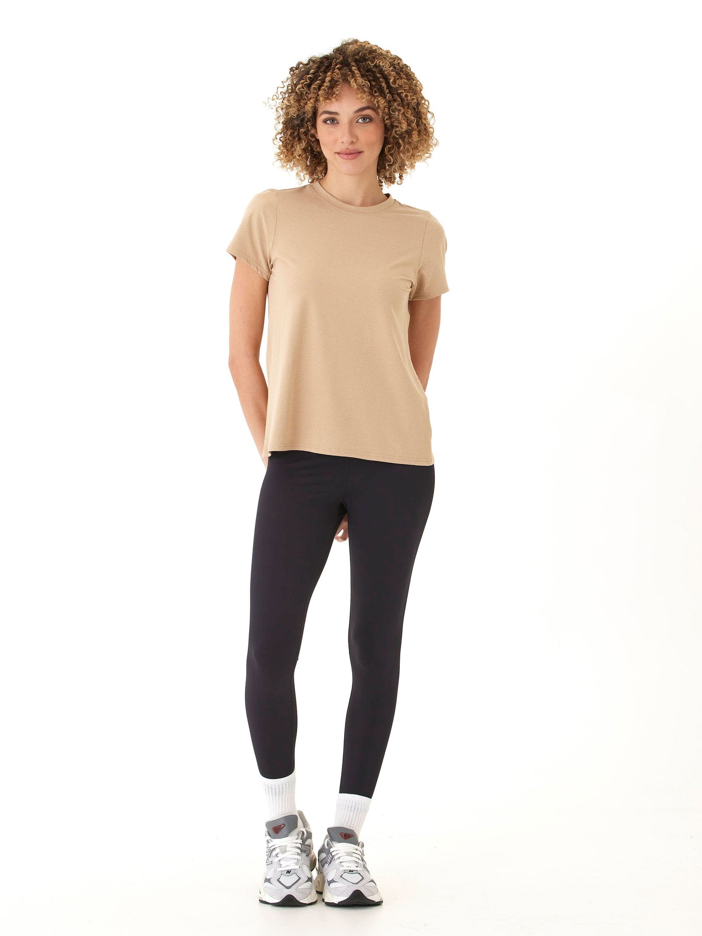 Gemella Luxe Jersey Tulip-Back Short Sleeve Top
