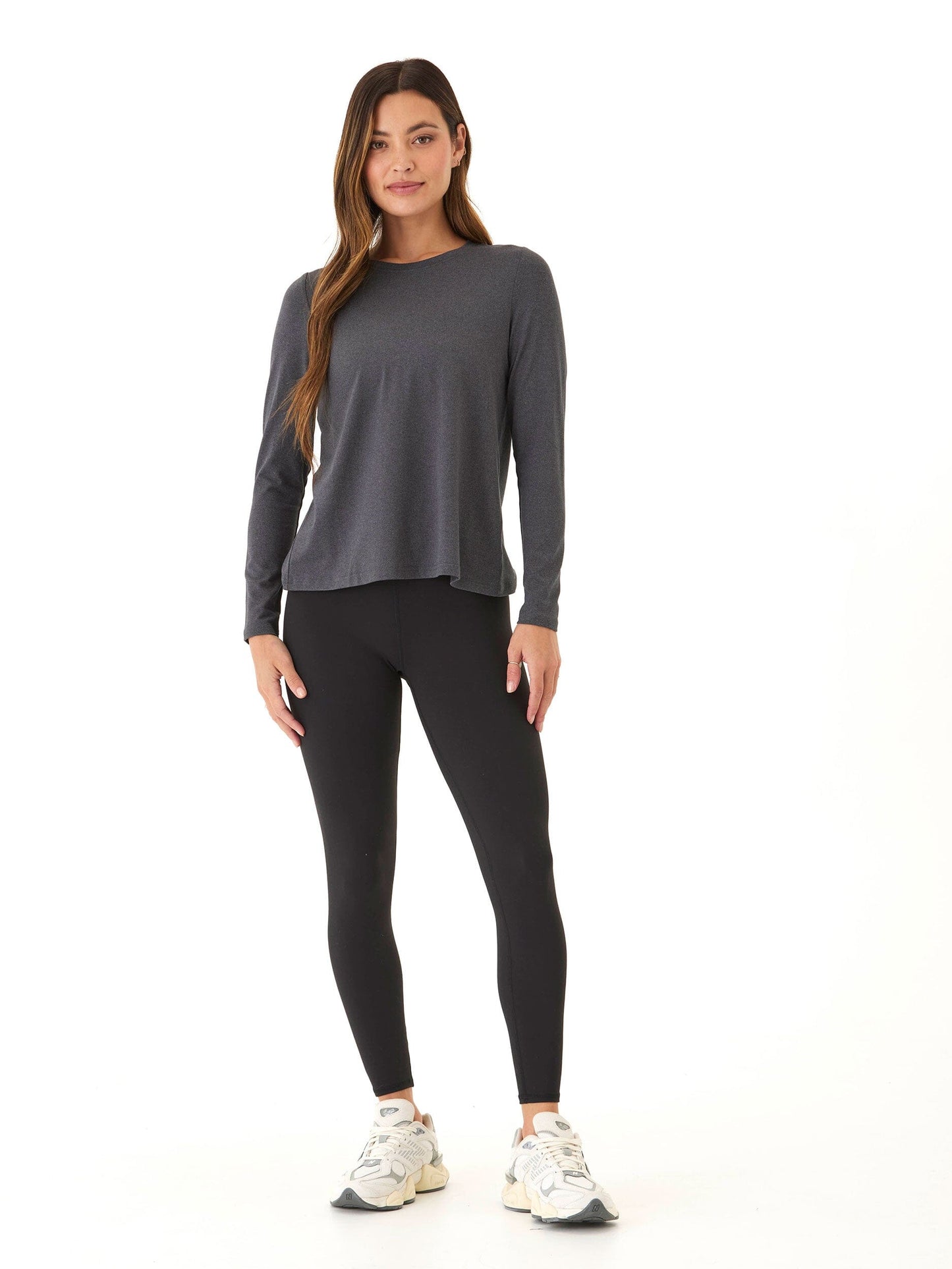 Gemella Luxe Jersey Tulip-Back Long Sleeve Top