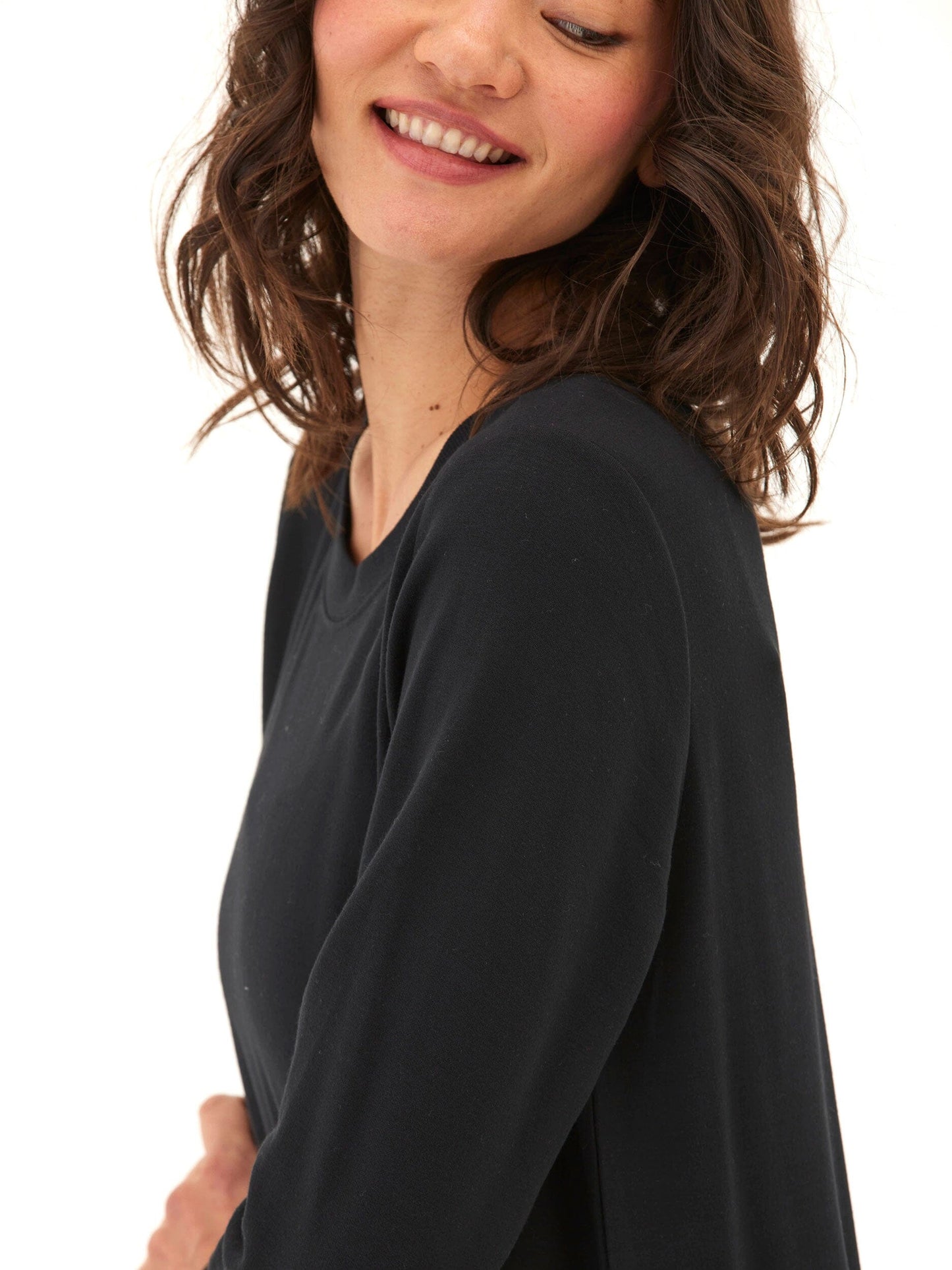 Teagan Feather Fleece Step-Hem Tunic