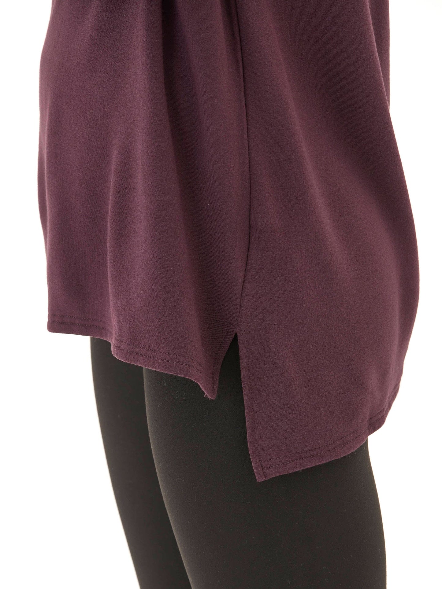 Teagan Feather Fleece Step-Hem Tunic