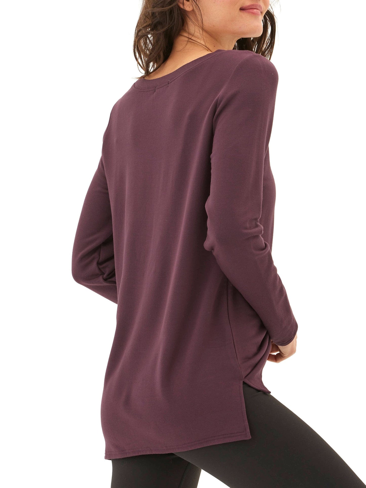 Teagan Feather Fleece Step-Hem Tunic