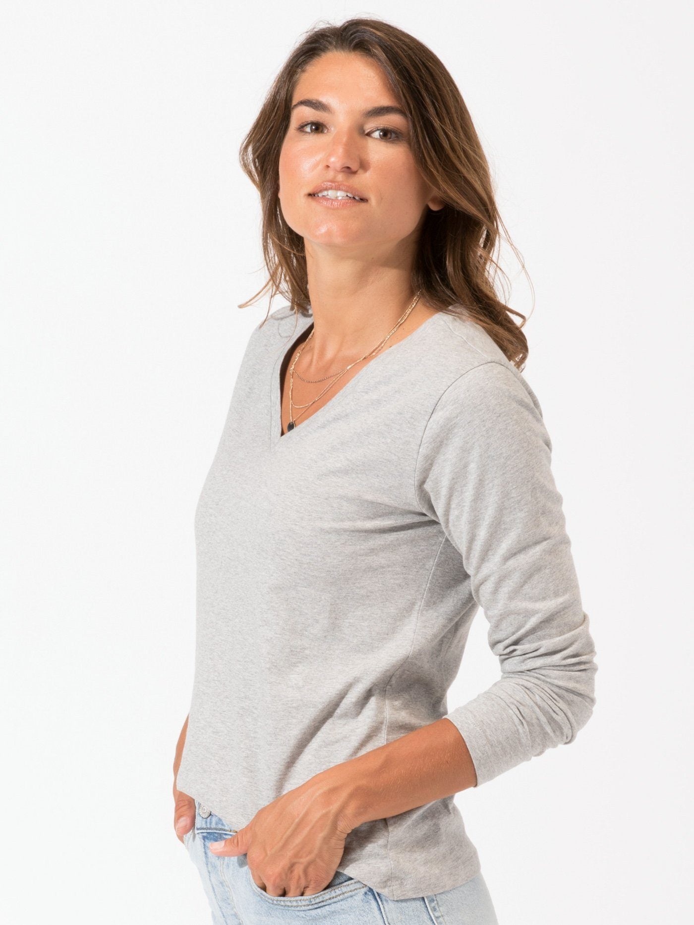 Women's Invincible Long Sleeve V-Neck
