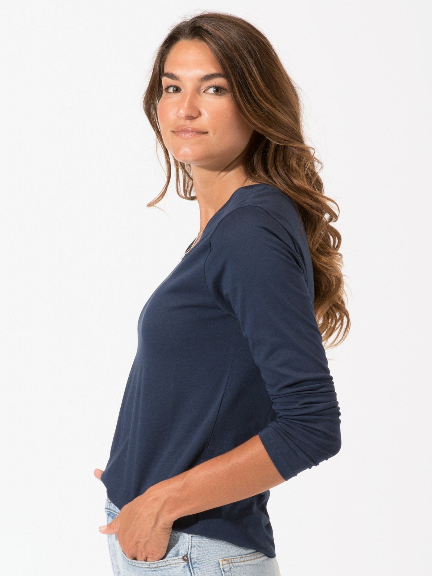 Women's Invincible Long Sleeve V-Neck