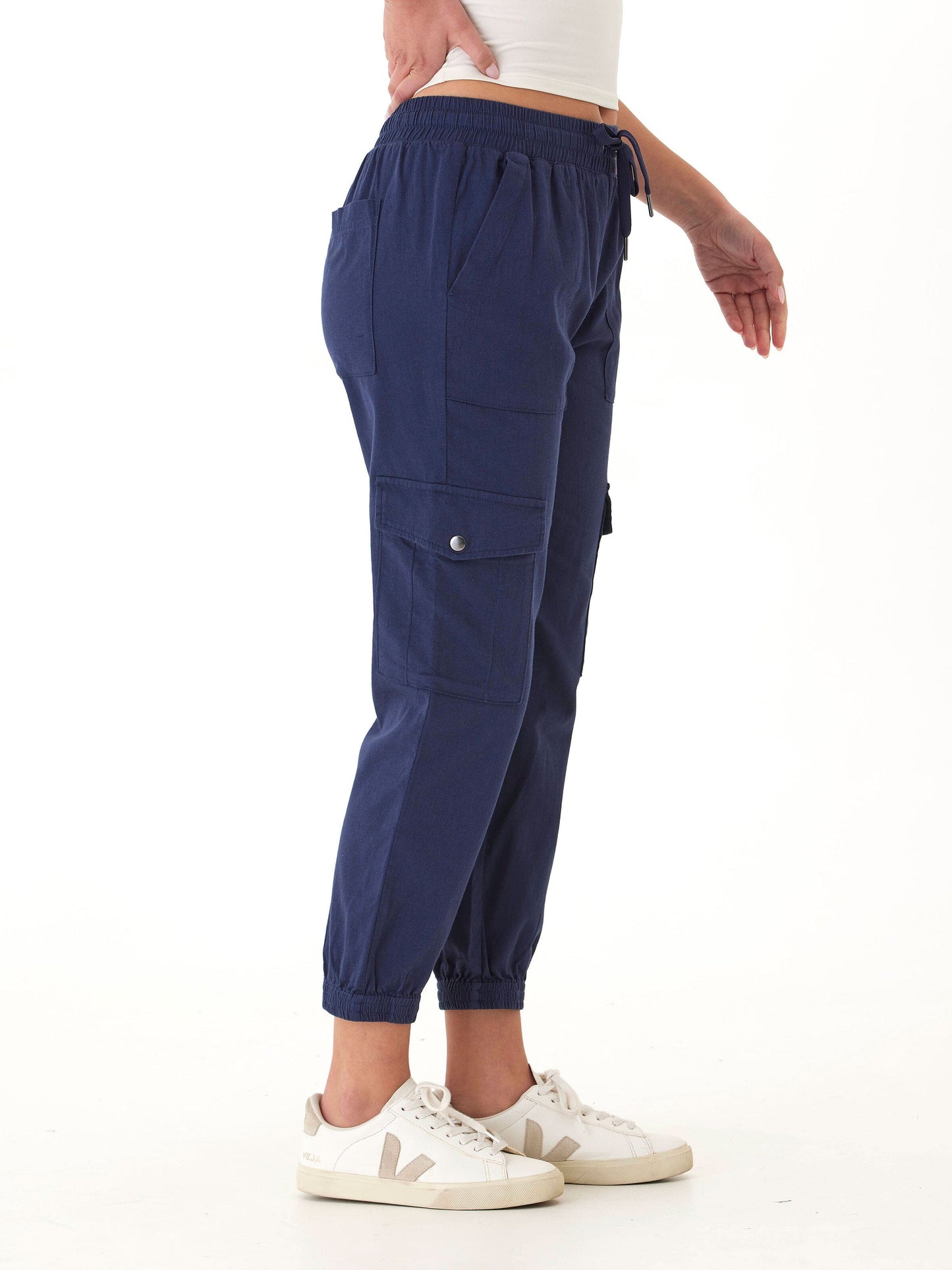 Delilah Stretch Twill Cargo Jogger 27"